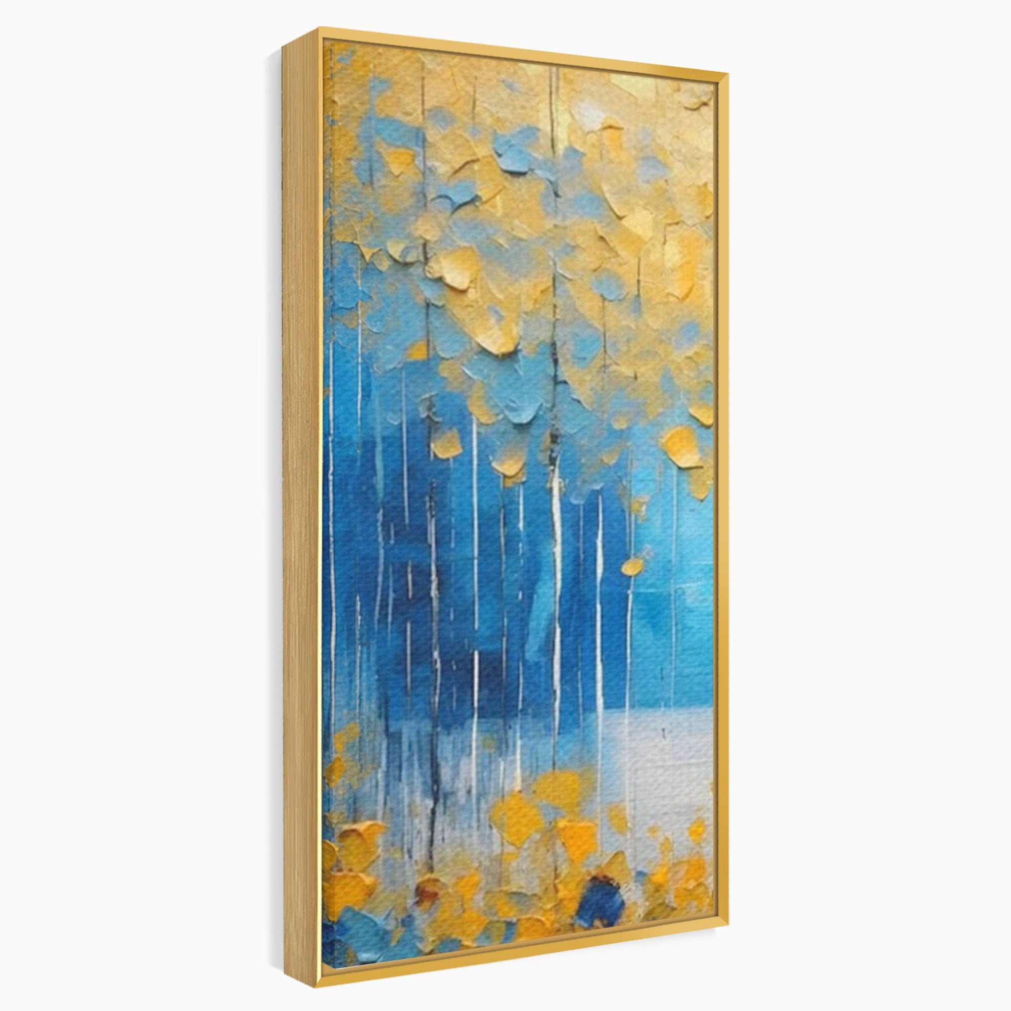 Set 2 Tablouri Canvas Premium LuxCanva® C2-1234, Abstract Autum Leafs, Relaxare, Living Room, Culori Vibrante