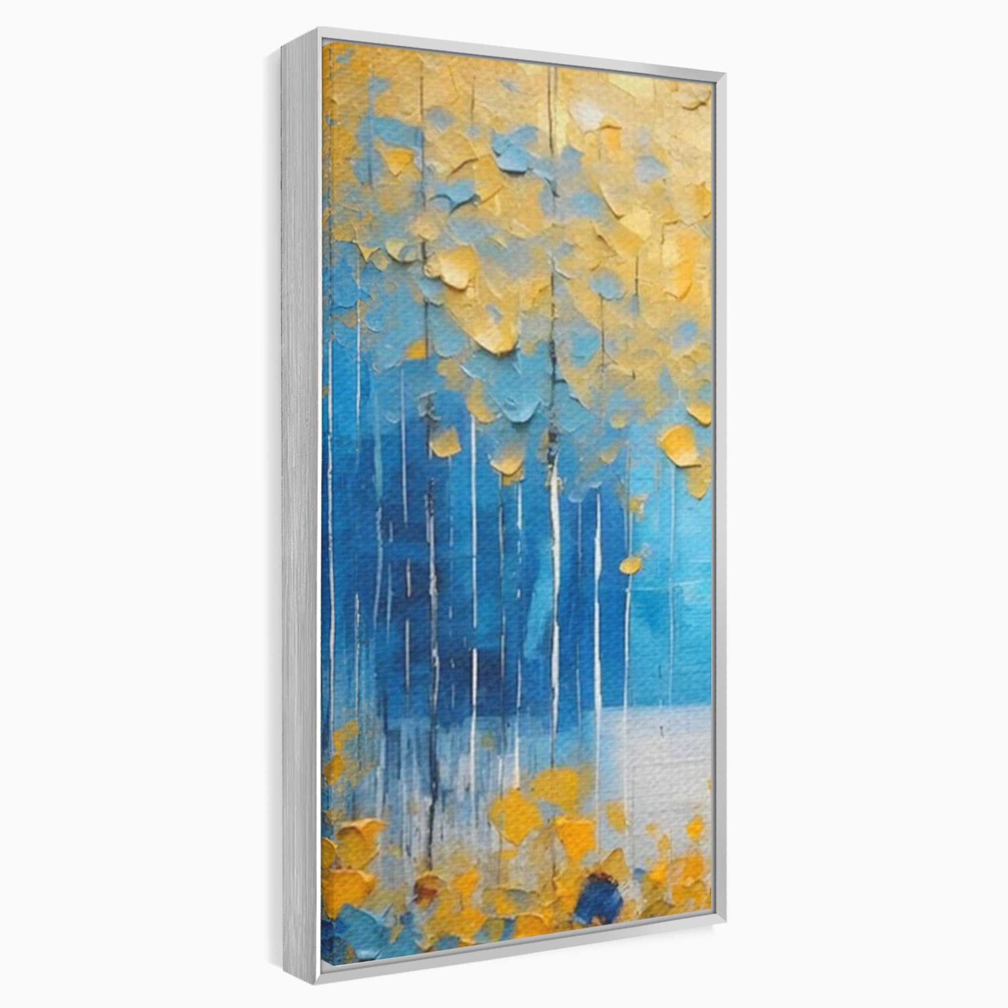 Set 2 Tablouri Canvas Premium LuxCanva® C2-1234, Abstract Autum Leafs, Relaxare, Living Room, Culori Vibrante