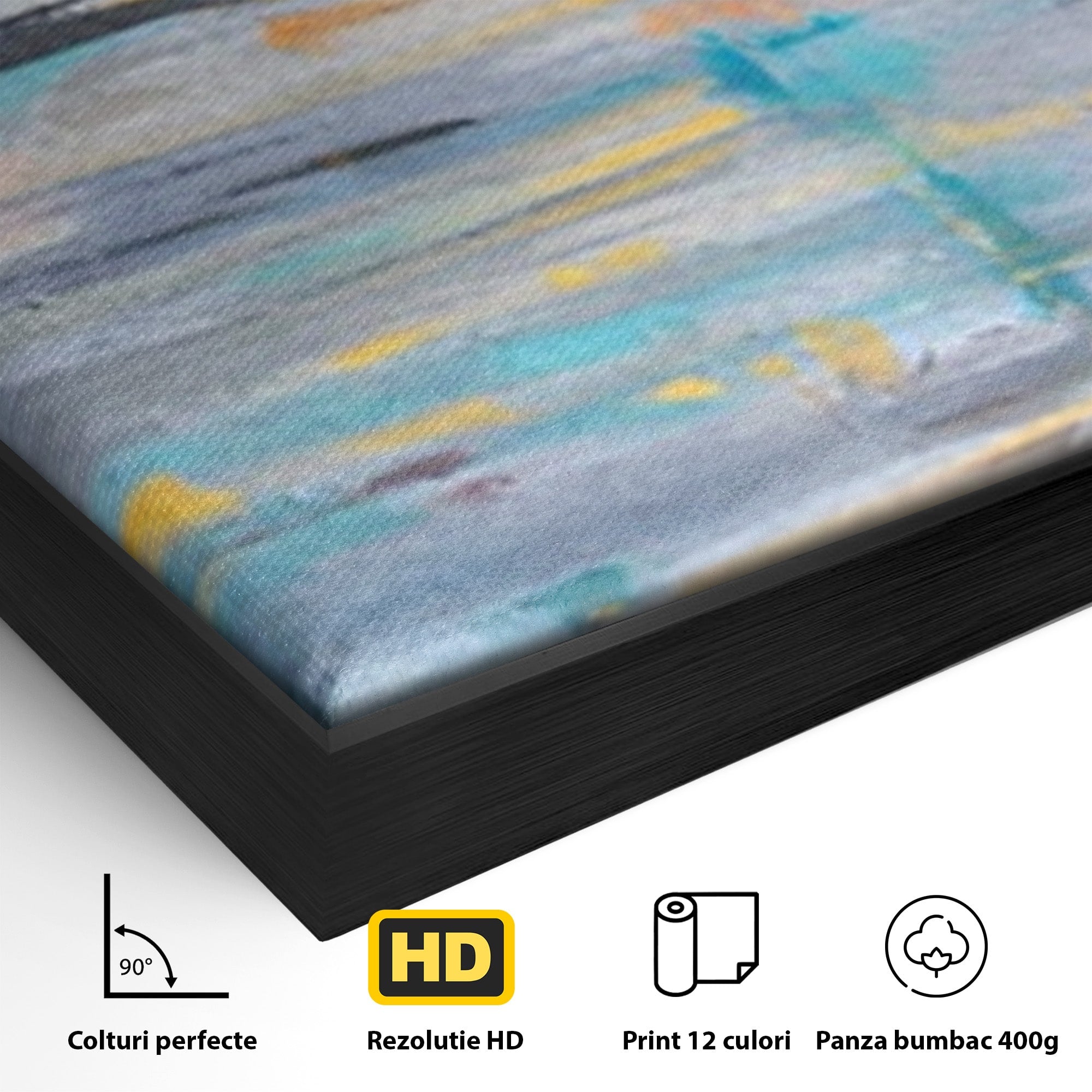 Set 2 Tablouri Canvas Premium LuxCanva® C2-1239, Luciul Apei, Relaxare, Living Room, Culori Vibrante