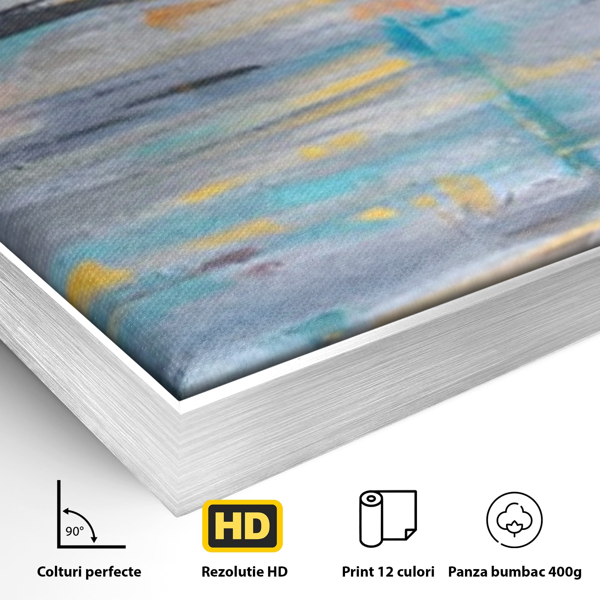 Set 2 Tablouri Canvas Premium LuxCanva® C2-1239, Luciul Apei, Relaxare, Living Room, Culori Vibrante