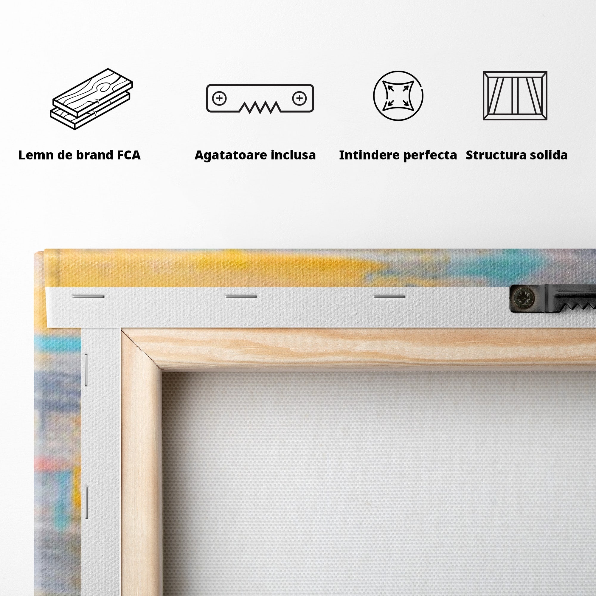 Set 2 Tablouri Canvas Premium LuxCanva® C2-1239, Luciul Apei, Relaxare, Living Room, Culori Vibrante
