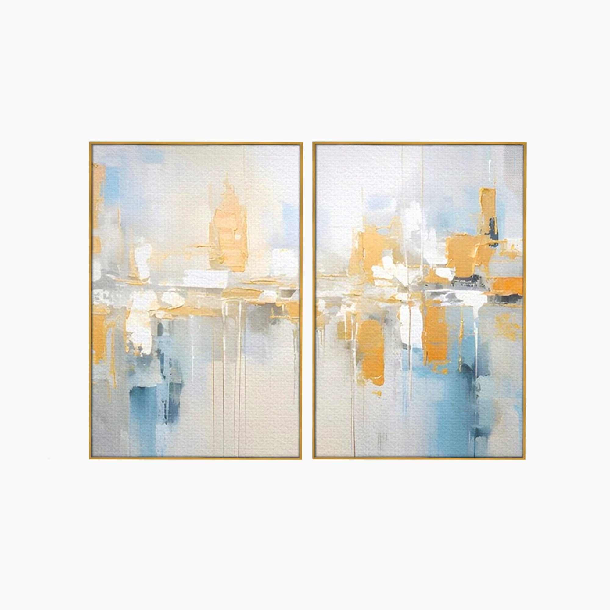 Set 2 Tablouri Canvas Premium LuxCanva® C2-1244, Relaxare, Living Room, Culori Vibrante