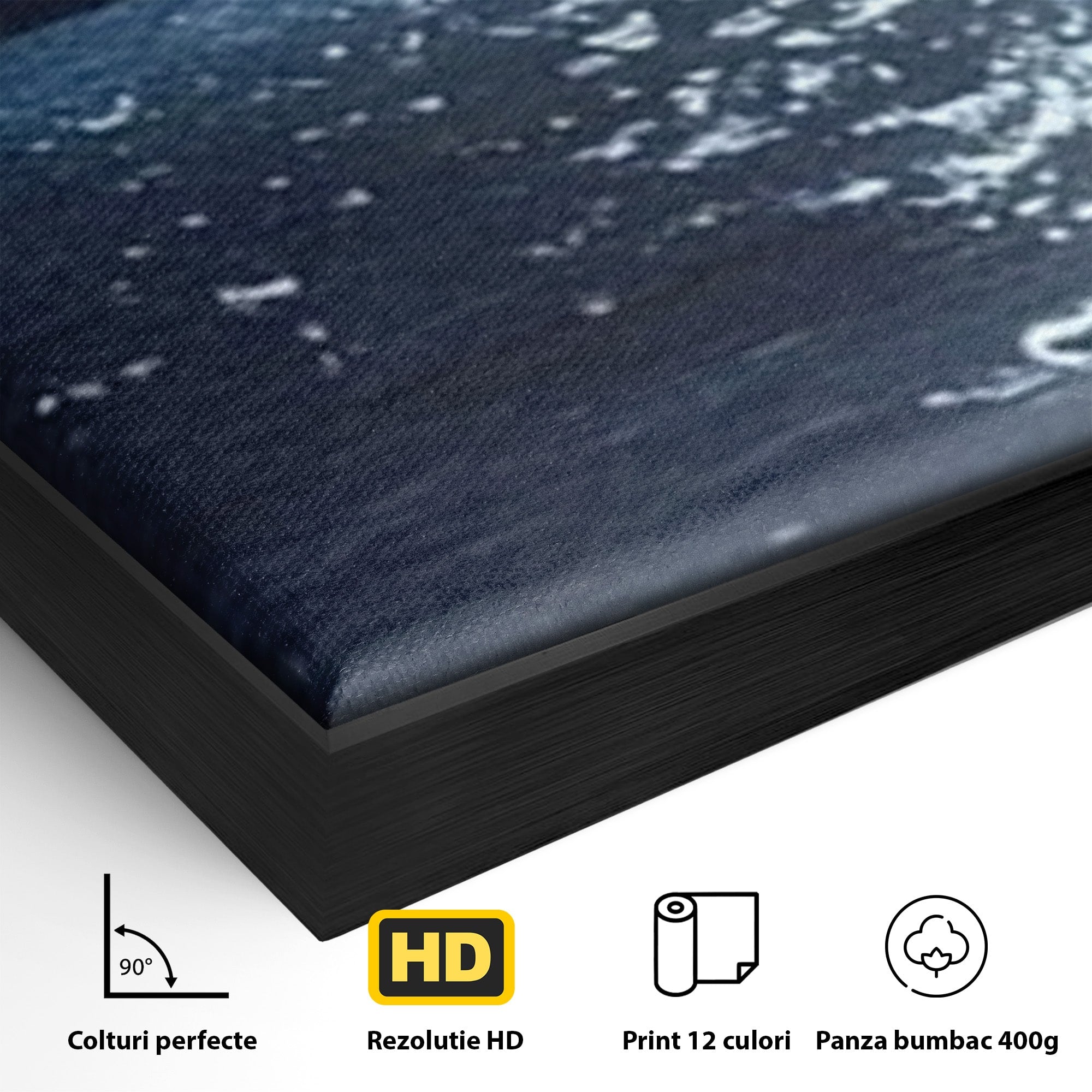 Set 2 Tablouri Canvas Premium LuxCanva® C2-1254, Midnight Over The Sea, Relaxare, Game Room, Kids Room Culori Vibrante