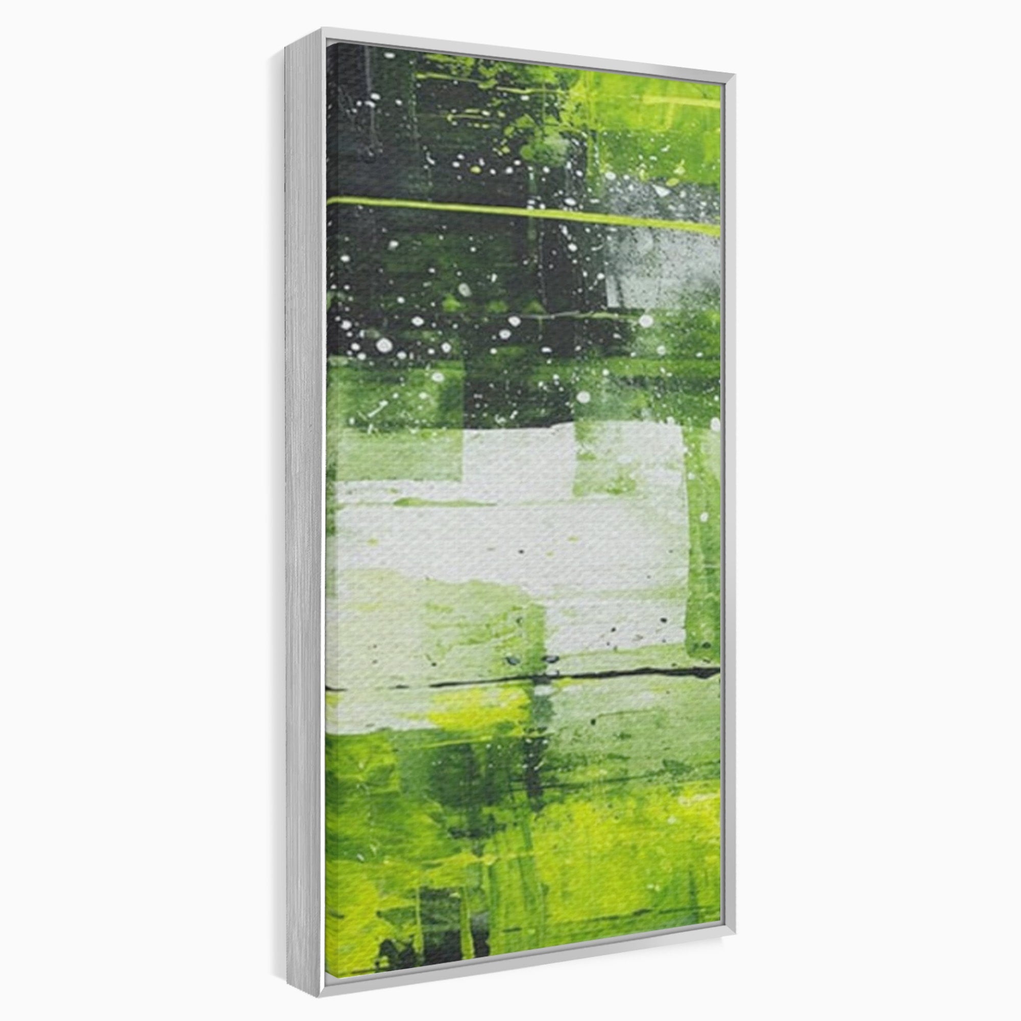 Set 2 Tablouri Canvas Premium LuxCanva® C2-1273, Puls vegetal, Geometrie, Verde, Organic, Armonie, Peisaj, Straturi, Prospetime, Abstract, Textura, Minimalism, Liniste, Spa, Birou, Living, Dormitor
