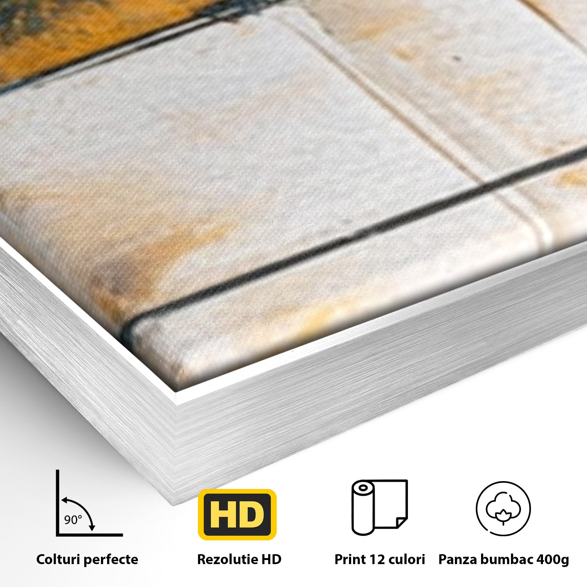 Set 2 Tablouri Canvas Premium LuxCanva® C2-1281, Spatii care tac, Geometrie, Culori, Abstract, Materie, Volum, Profunzime, Stabilitate, Urban, Univers, Gravitate, Expozitie, Birou, Living, Dormitor