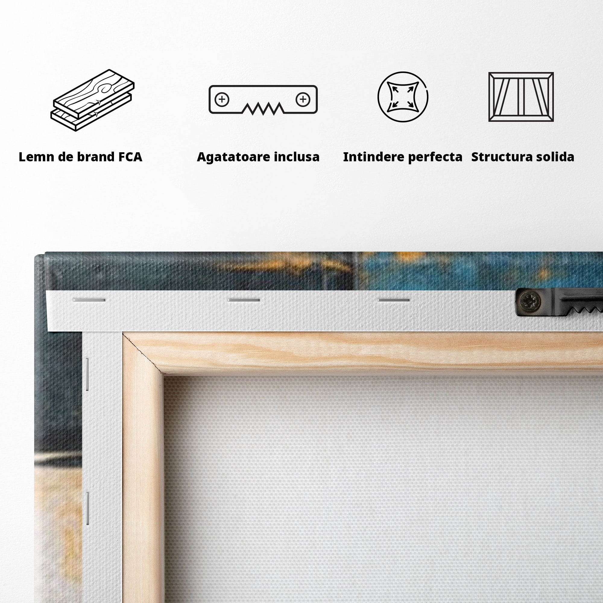 Set 2 Tablouri Canvas Premium LuxCanva® C2-1281, Spatii care tac, Geometrie, Culori, Abstract, Materie, Volum, Profunzime, Stabilitate, Urban, Univers, Gravitate, Expozitie, Birou, Living, Dormitor