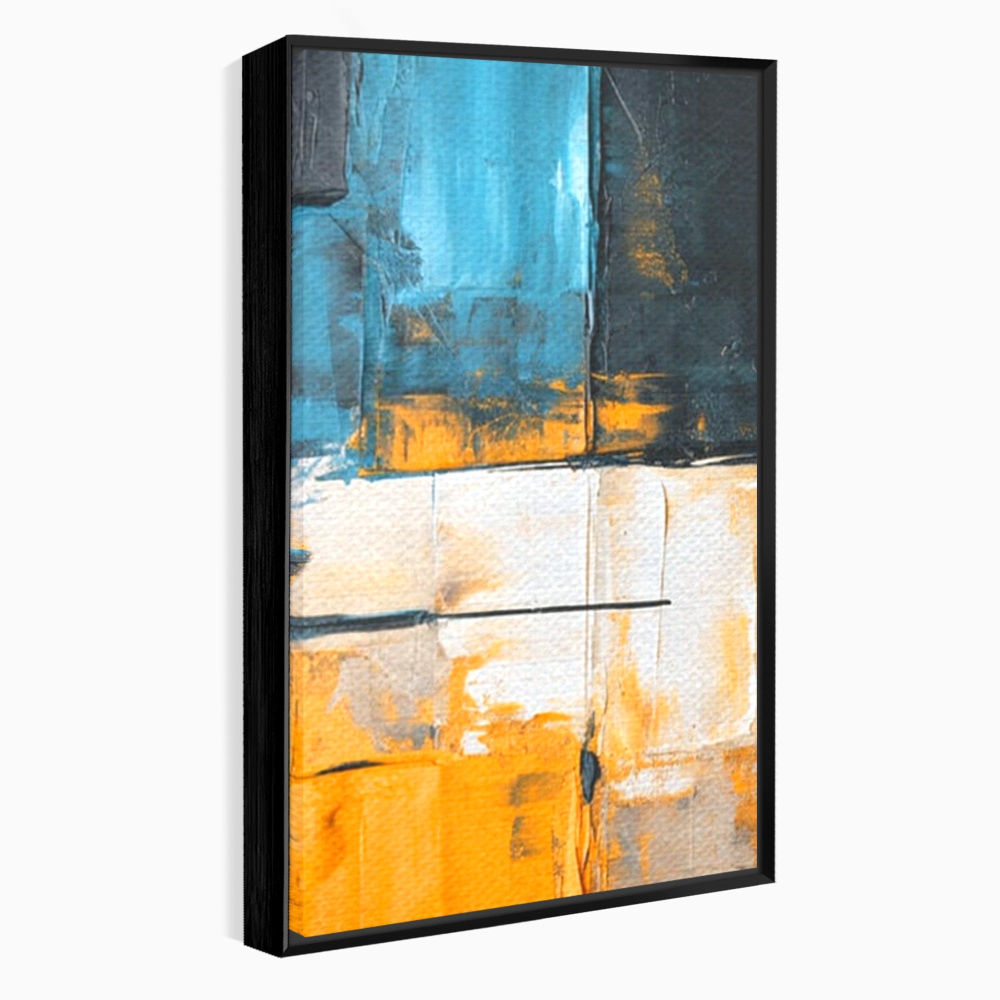 Set 2 Tablouri Canvas Premium LuxCanva® C2-1281, Spatii care tac, Geometrie, Culori, Abstract, Materie, Volum, Profunzime, Stabilitate, Urban, Univers, Gravitate, Expozitie, Birou, Living, Dormitor
