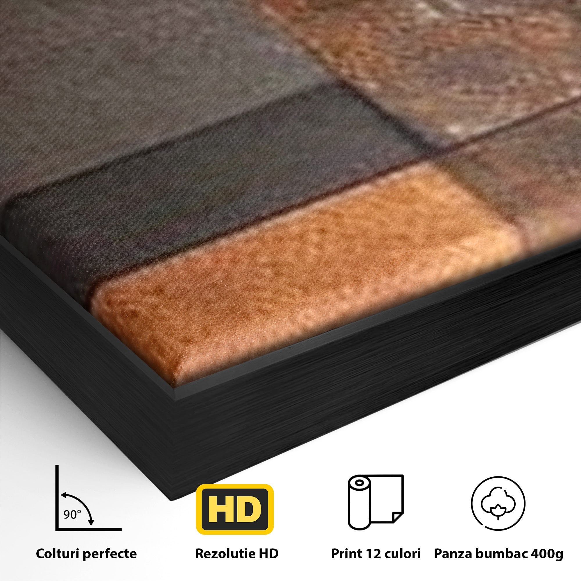 Set 2 Tablouri Canvas Premium LuxCanva® C2-1289, Memoria ruginii, Geometrie, Culori, Abstract, Aur, Industrial, Cupru, Metal, Fier, Zid, Cladire, Ruginiu, Forta, Fortareata, Lumina, Birou, Living, Dormitor