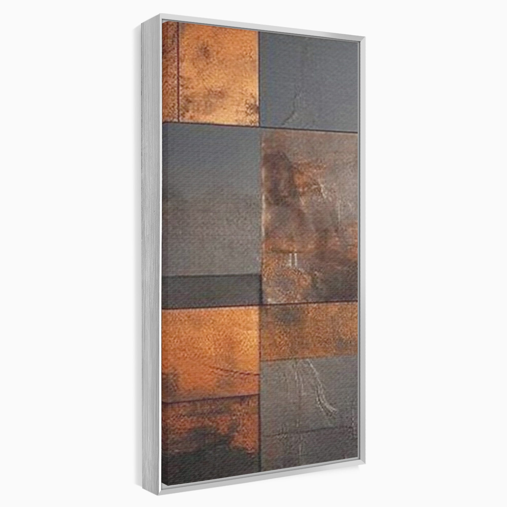 Set 2 Tablouri Canvas Premium LuxCanva® C2-1289, Memoria ruginii, Geometrie, Culori, Abstract, Aur, Industrial, Cupru, Metal, Fier, Zid, Cladire, Ruginiu, Forta, Fortareata, Lumina, Birou, Living, Dormitor