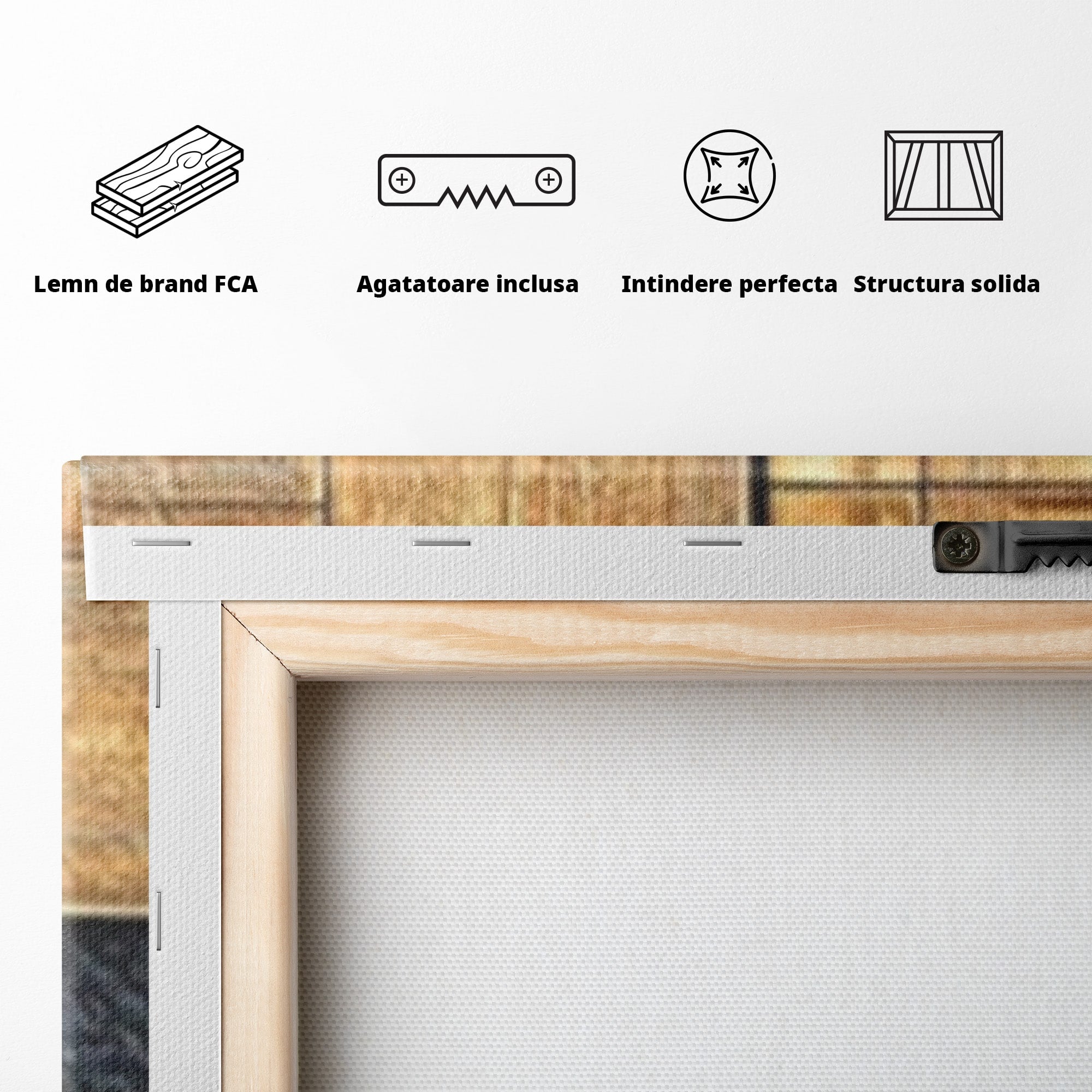 Set 2 Tablouri Canvas Premium LuxCanva® C2-1306, Ordinea pasiunii, Geometrie, Culori, Abstract, Auriu, Rosu, Negru, Minimalism, Design, Cerc, Labirint, Dorinta, Expozitie, Arta, Birou, Living, Dormitor