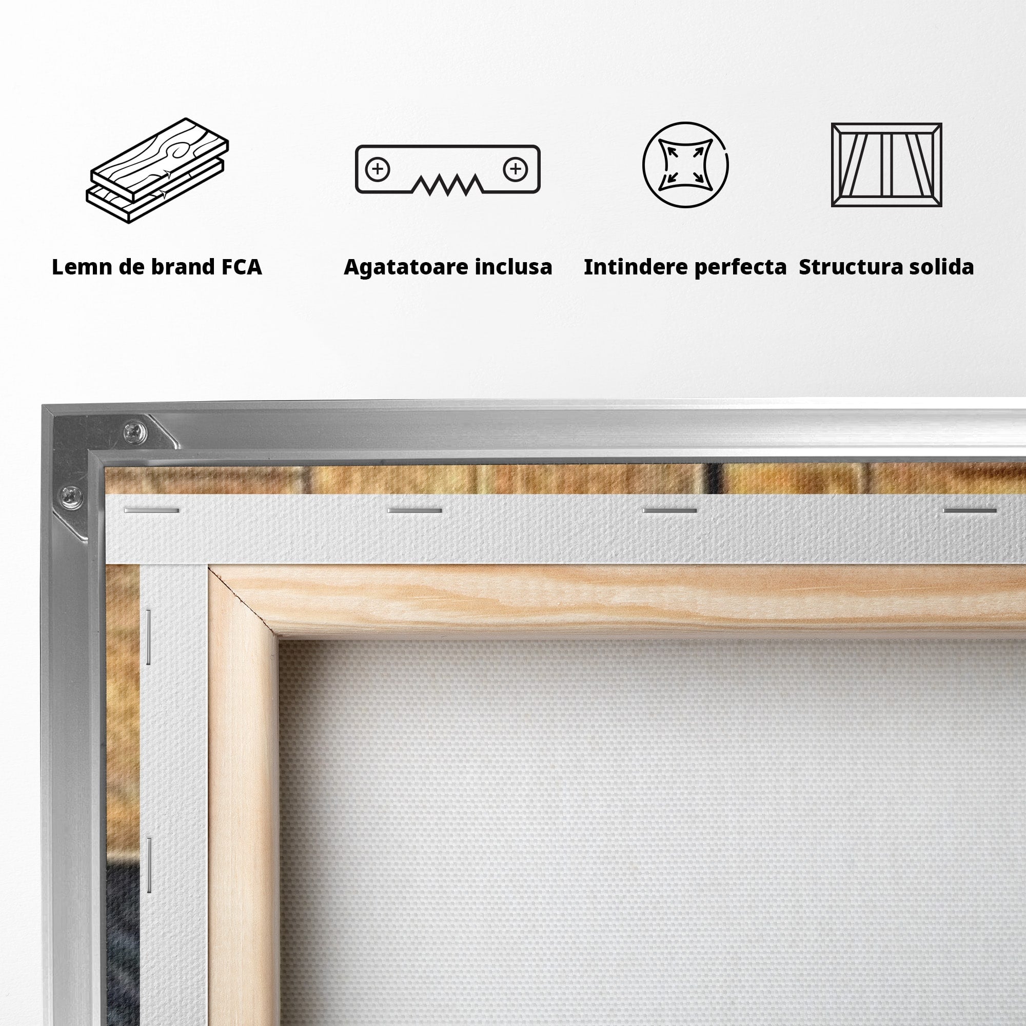 Set 2 Tablouri Canvas Premium LuxCanva® C2-1306, Ordinea pasiunii, Geometrie, Culori, Abstract, Auriu, Rosu, Negru, Minimalism, Design, Cerc, Labirint, Dorinta, Expozitie, Arta, Birou, Living, Dormitor