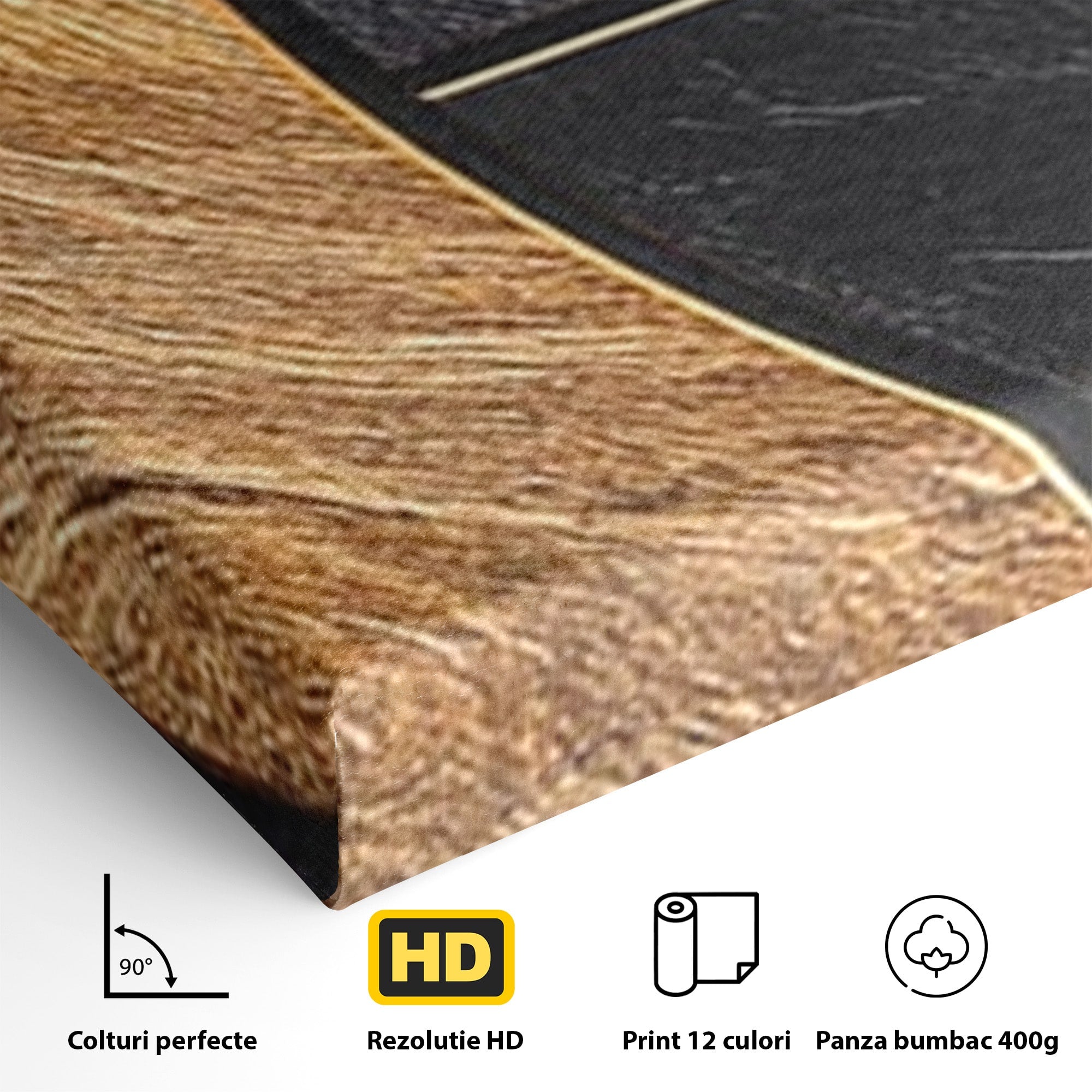Set 2 Tablouri Canvas Premium LuxCanva® C2-1307, Aurul Noptii, Geometrie, Culori, Abstract, Auriu, Cerc, Arc, Linii, Rosu, Asimetrie, Colectie, Galerie, Expresiv, Premium, Visare, Birou, Living, Dormitor
