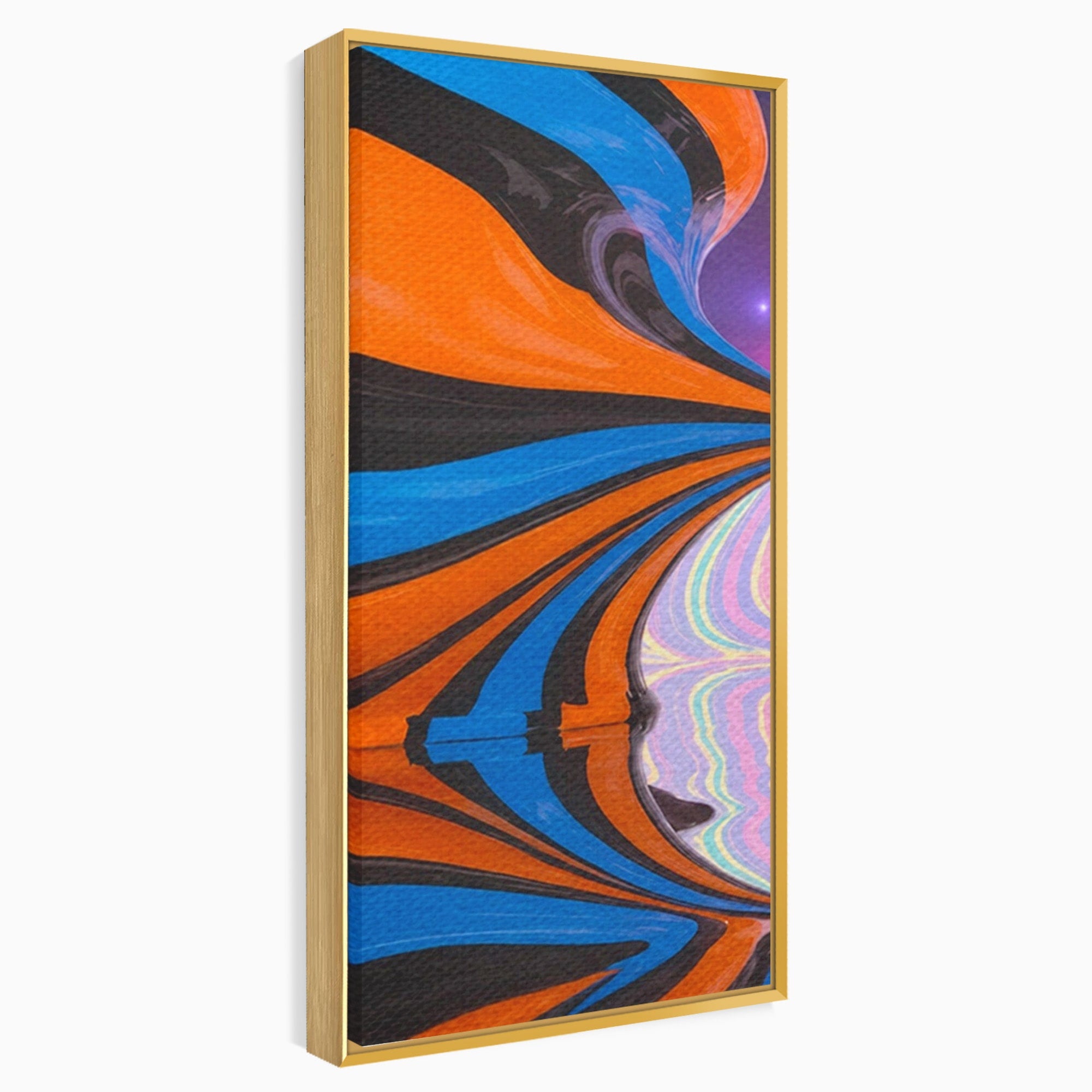 Set 2 Tablouri Canvas Premium LuxCanva® C2-1321, Universul Curcubeu, Abstract, Spatiu, Curcubeu, Living, Modern, Culori Vibrante