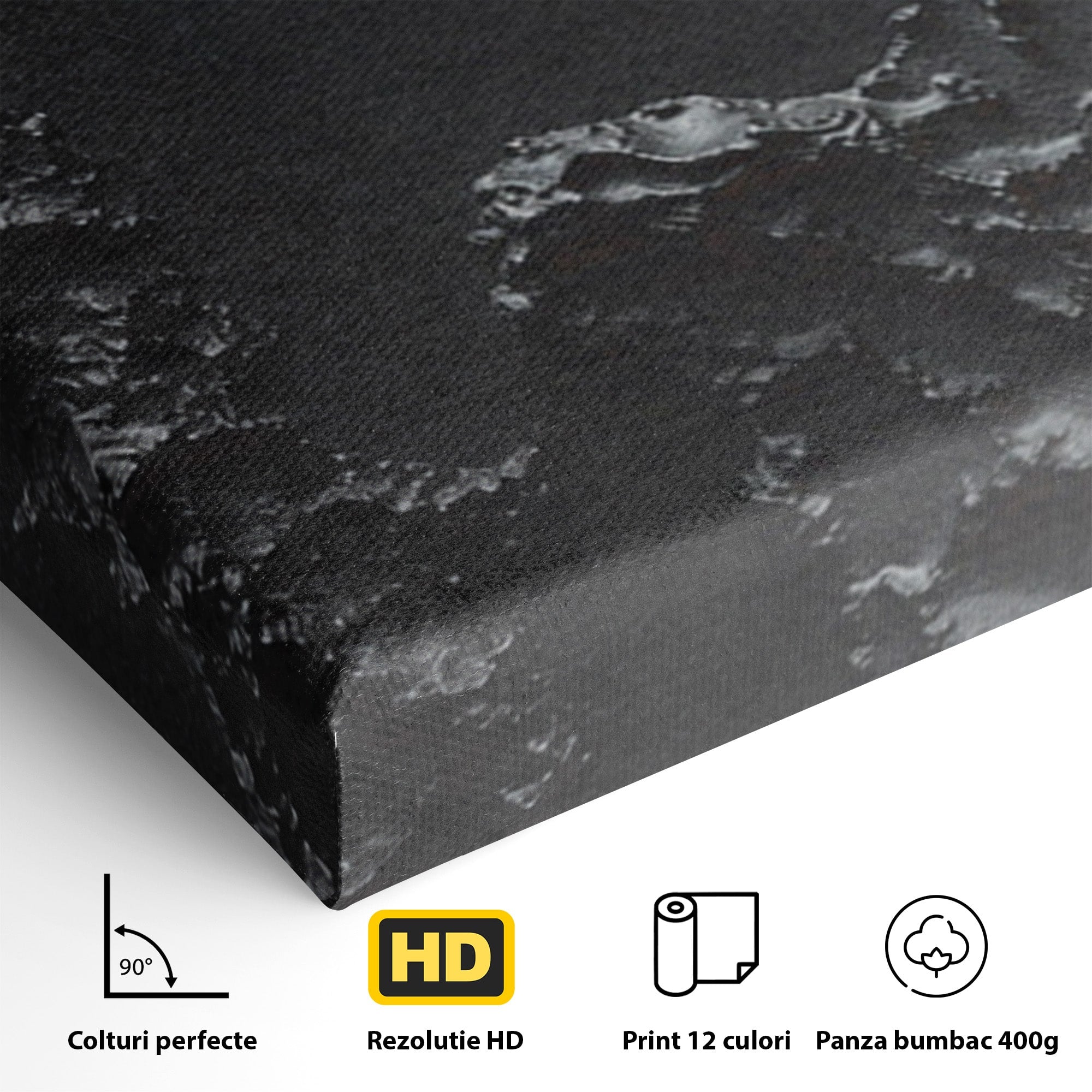 Set 2 Tablouri Canvas Premium LuxCanva® C2-1331, Rau De Aur, Abstract, Textura, Modern, Birou, Eleganta, Culori Vibrante