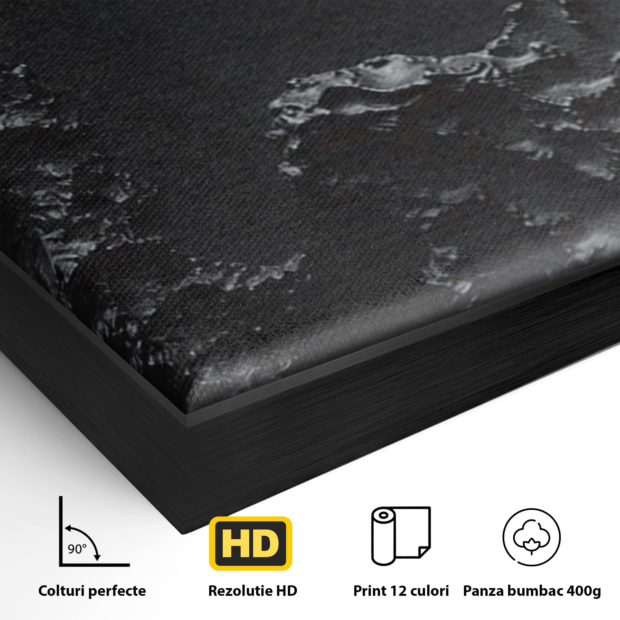 Set 2 Tablouri Canvas Premium LuxCanva® C2-1331, Rau De Aur, Abstract, Textura, Modern, Birou, Eleganta, Culori Vibrante