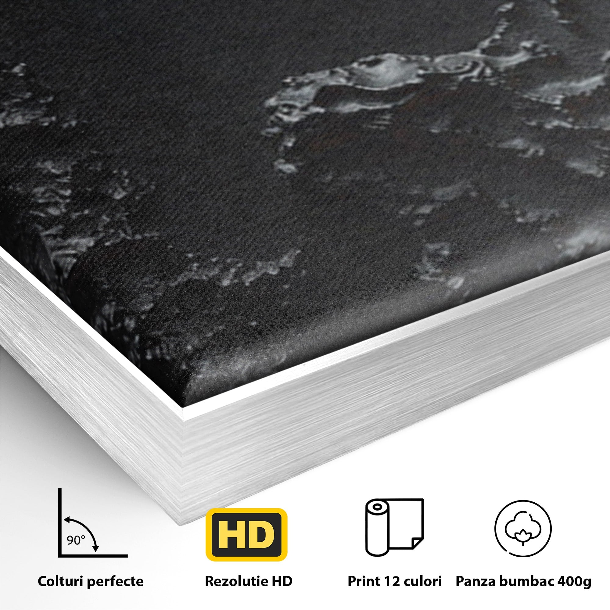 Set 2 Tablouri Canvas Premium LuxCanva® C2-1331, Rau De Aur, Abstract, Textura, Modern, Birou, Eleganta, Culori Vibrante