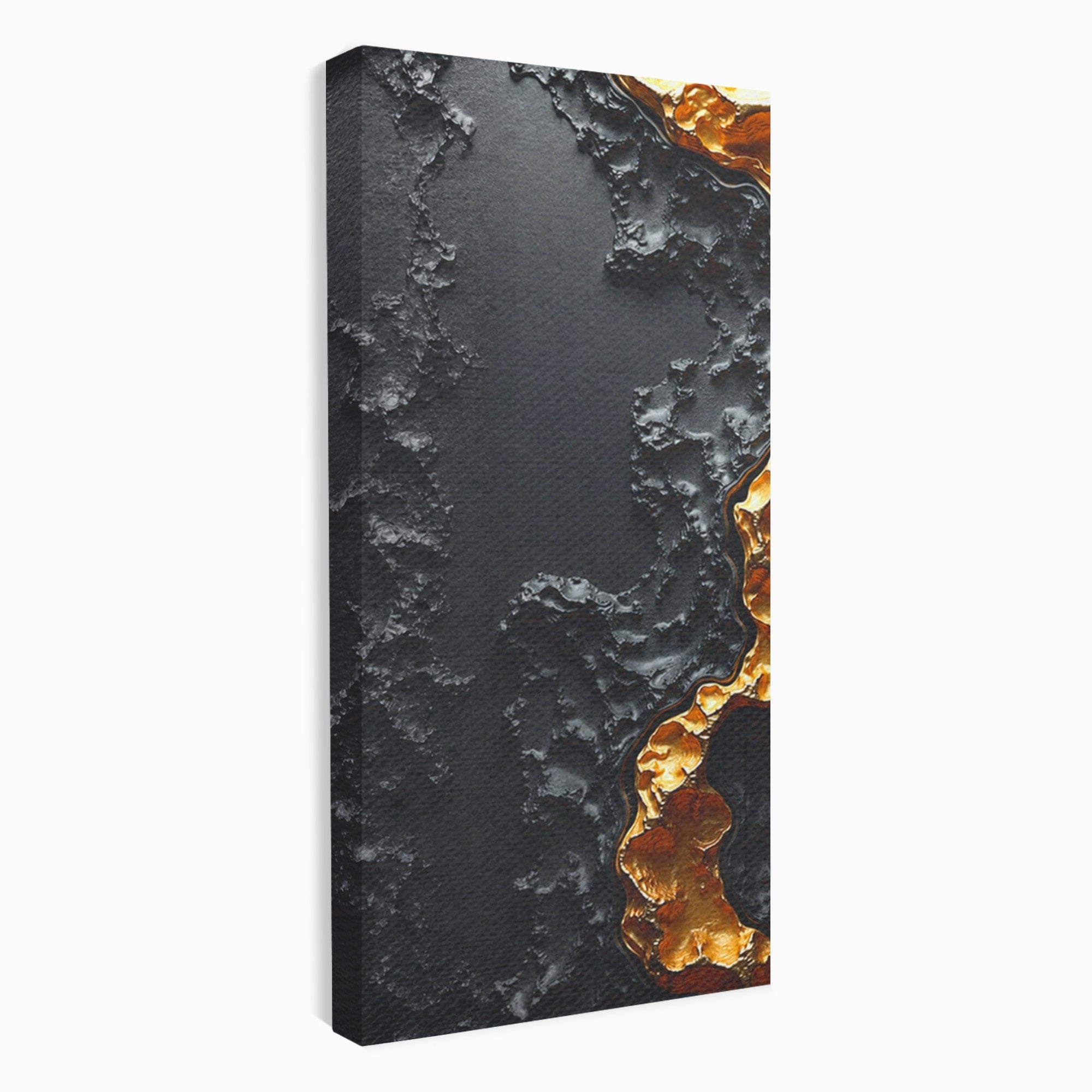 Set 2 Tablouri Canvas Premium LuxCanva® C2-1331, Rau De Aur, Abstract, Textura, Modern, Birou, Eleganta, Culori Vibrante