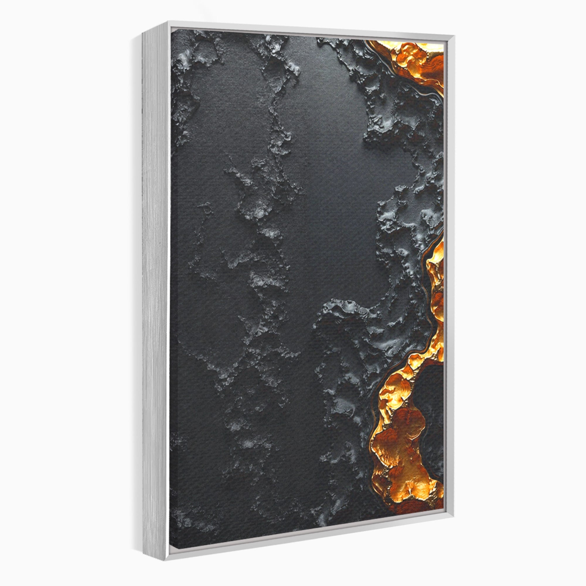 Set 2 Tablouri Canvas Premium LuxCanva® C2-1331, Rau De Aur, Abstract, Textura, Modern, Birou, Eleganta, Culori Vibrante
