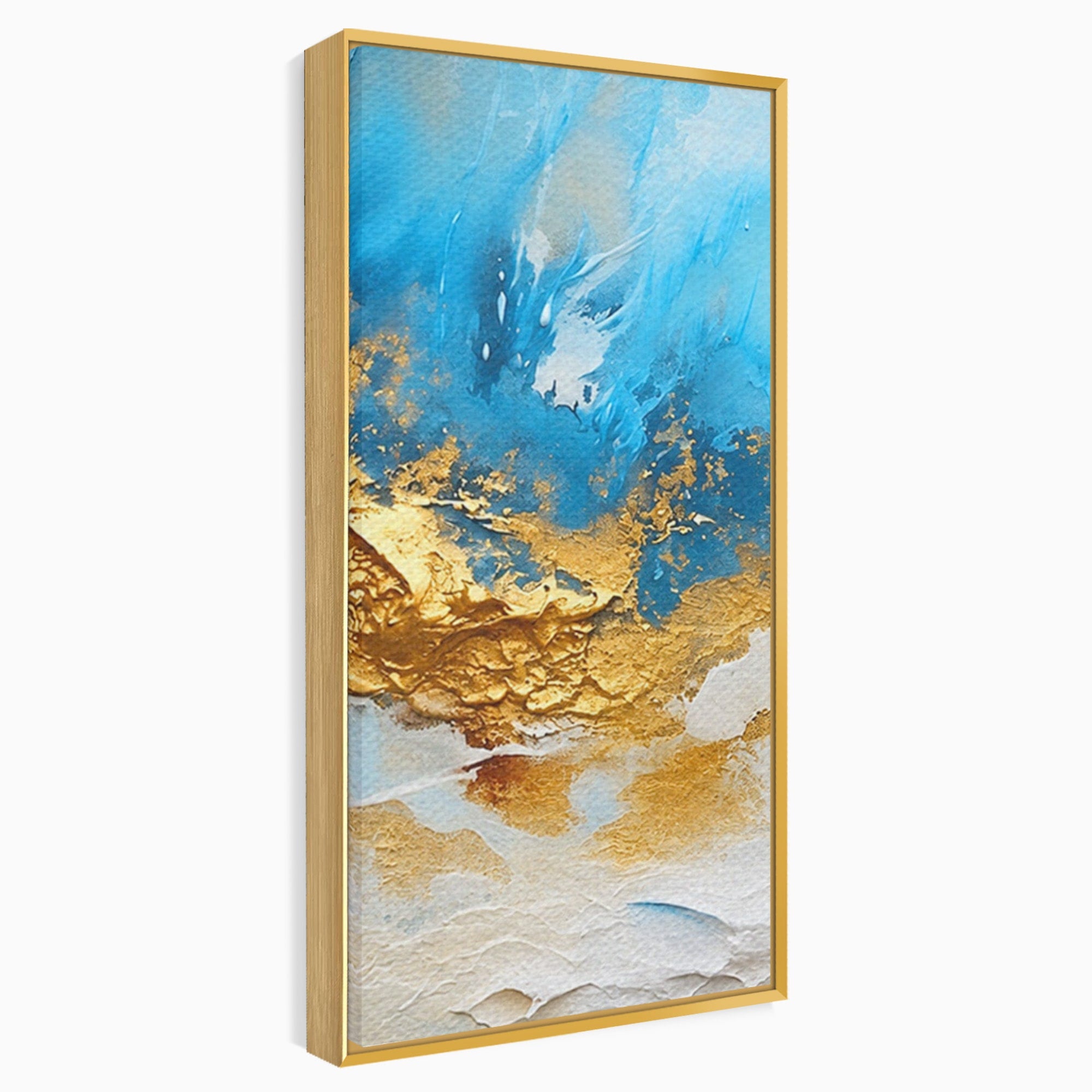 Set 2 Tablouri Canvas Premium LuxCanva® C2-1332, Abstractie Ceruleana, Abstractie, Textura, Modern, Birou, Living, Culori Vibrante