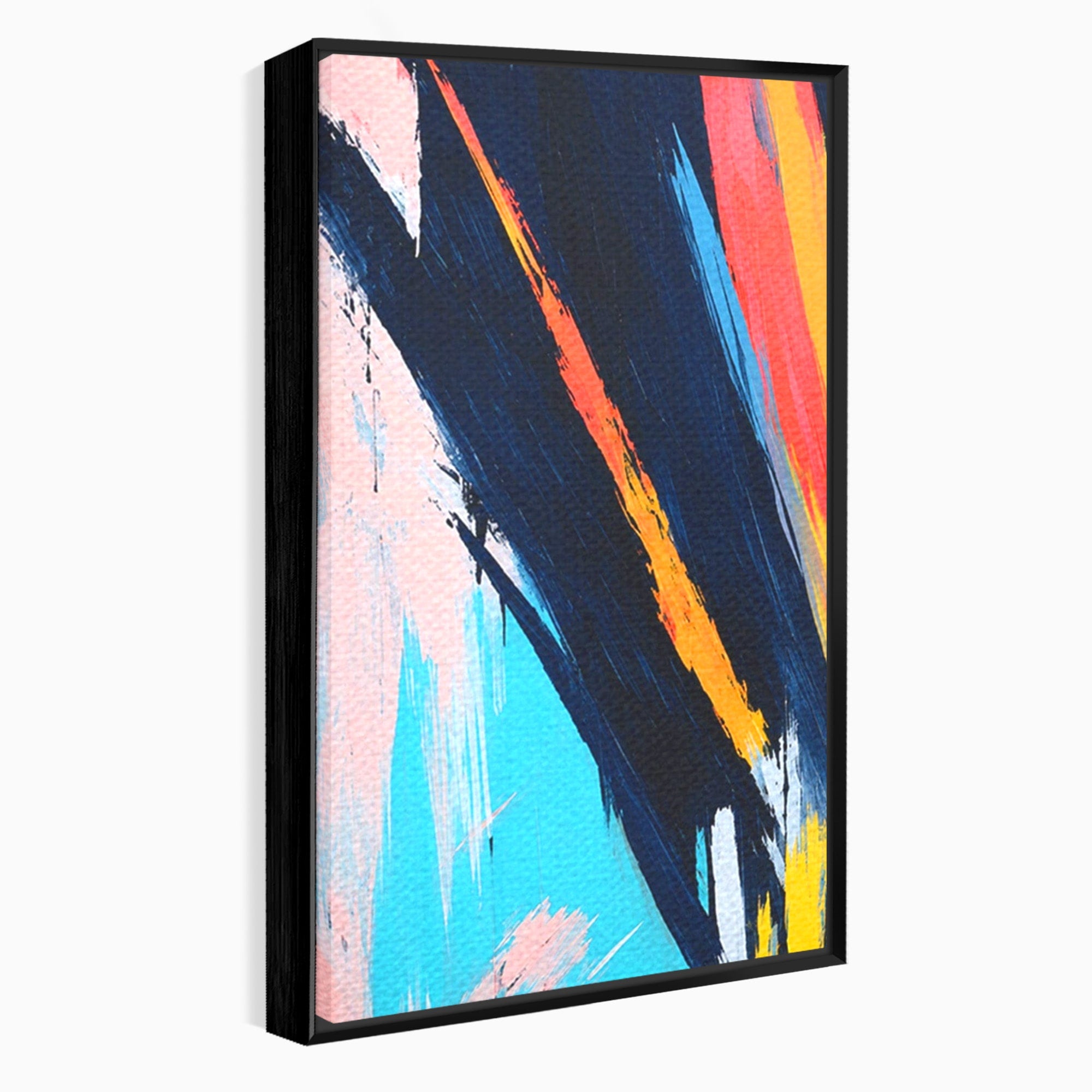 Set 2 Tablouri Canvas Premium LuxCanva® C2-1337, Abstract Dinamic, Abstract, Modern, Energetic, Living, Birou, Culori Vibrante
