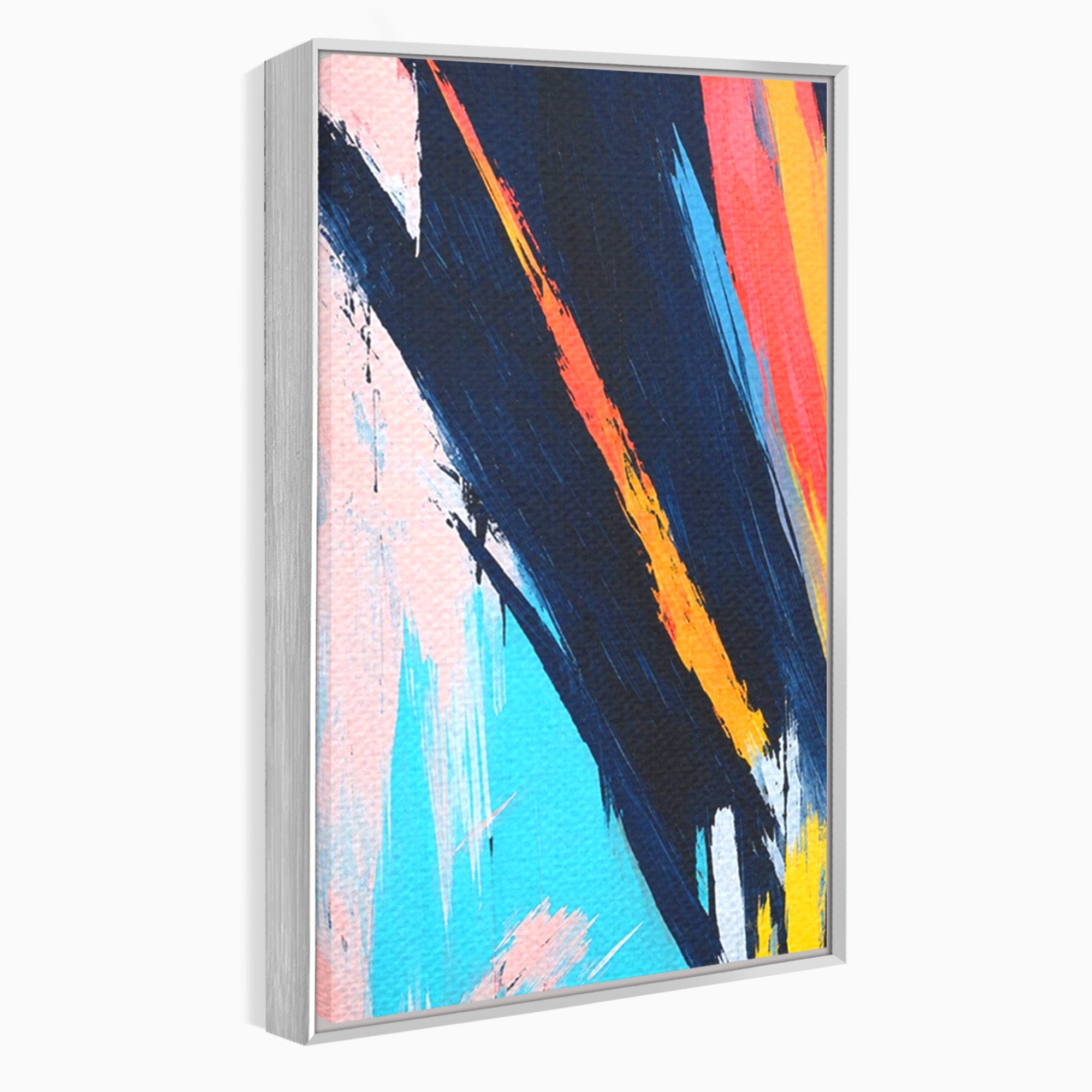 Set 2 Tablouri Canvas Premium LuxCanva® C2-1337, Abstract Dinamic, Abstract, Modern, Energetic, Living, Birou, Culori Vibrante