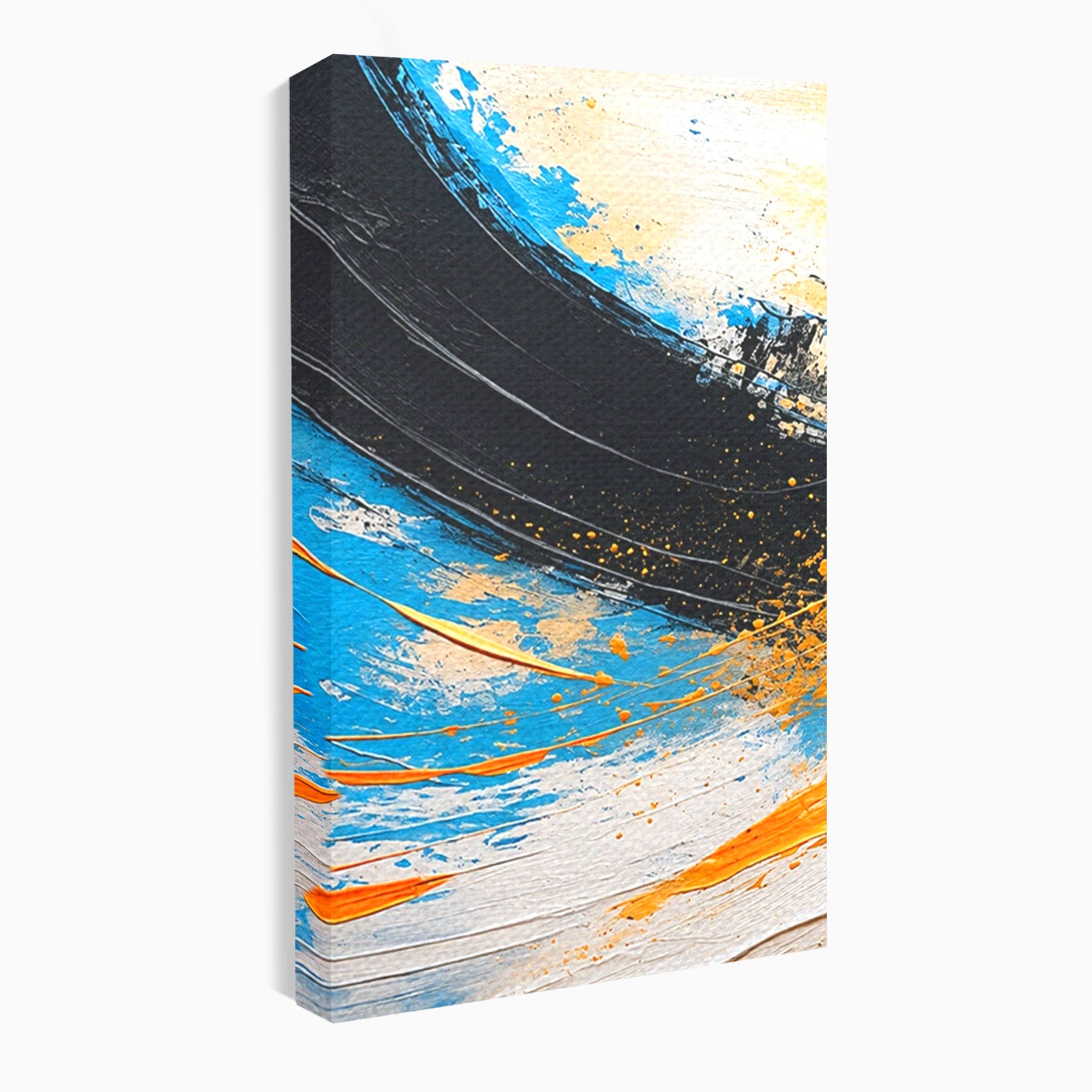 Set 2 Tablouri Canvas Premium LuxCanva® C2-1340, Vortex Abstract, Abstract, Modern, Dinamic, Energetic, Living, Birou, Culori Vibrante