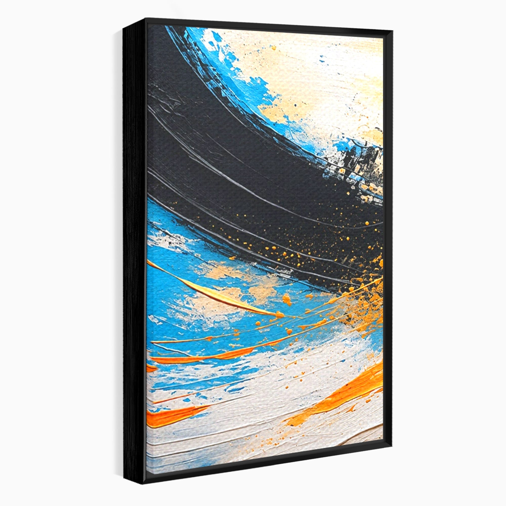 Set 2 Tablouri Canvas Premium LuxCanva® C2-1340, Vortex Abstract, Abstract, Modern, Dinamic, Energetic, Living, Birou, Culori Vibrante