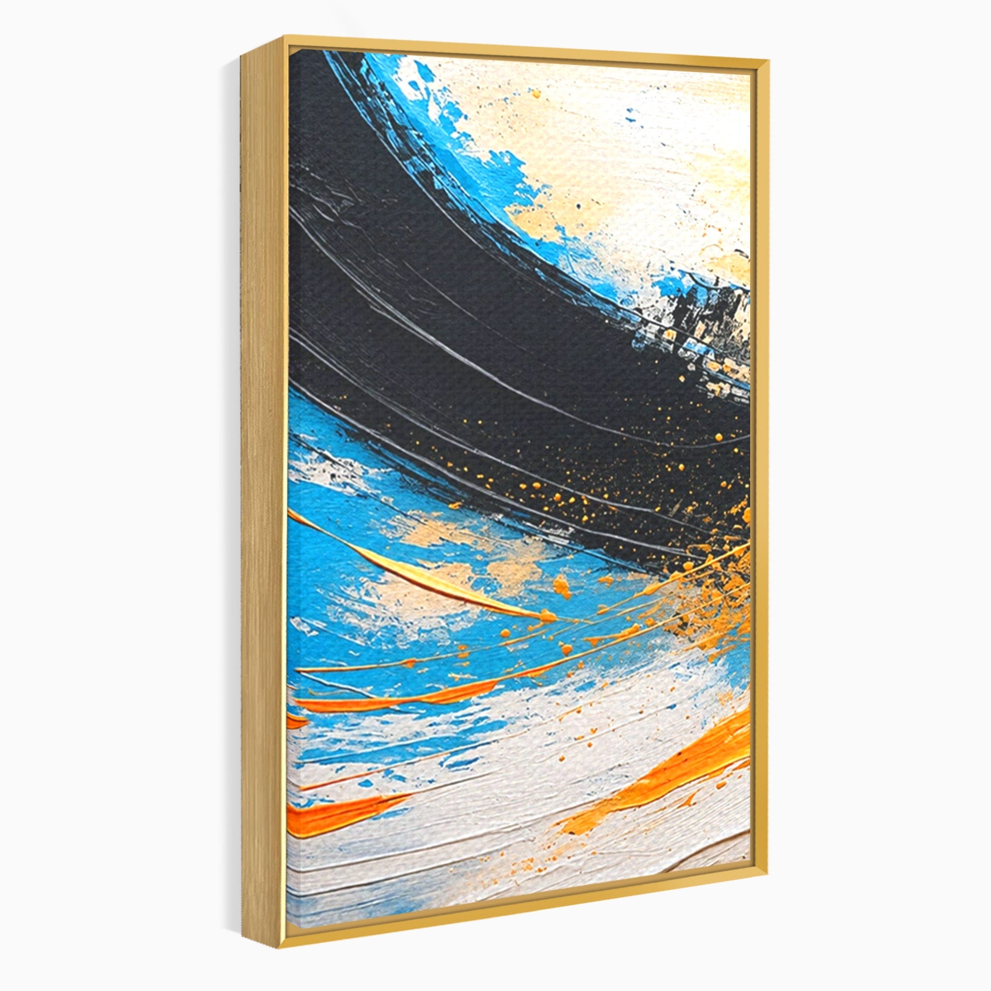 Set 2 Tablouri Canvas Premium LuxCanva® C2-1340, Vortex Abstract, Abstract, Modern, Dinamic, Energetic, Living, Birou, Culori Vibrante