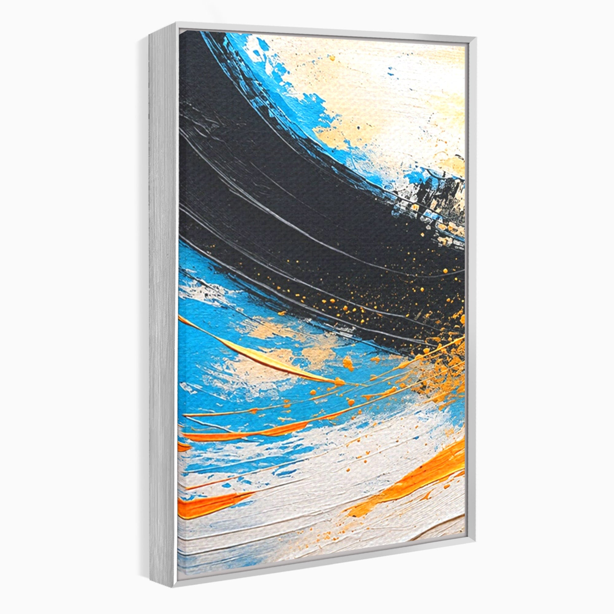 Set 2 Tablouri Canvas Premium LuxCanva® C2-1340, Vortex Abstract, Abstract, Modern, Dinamic, Energetic, Living, Birou, Culori Vibrante