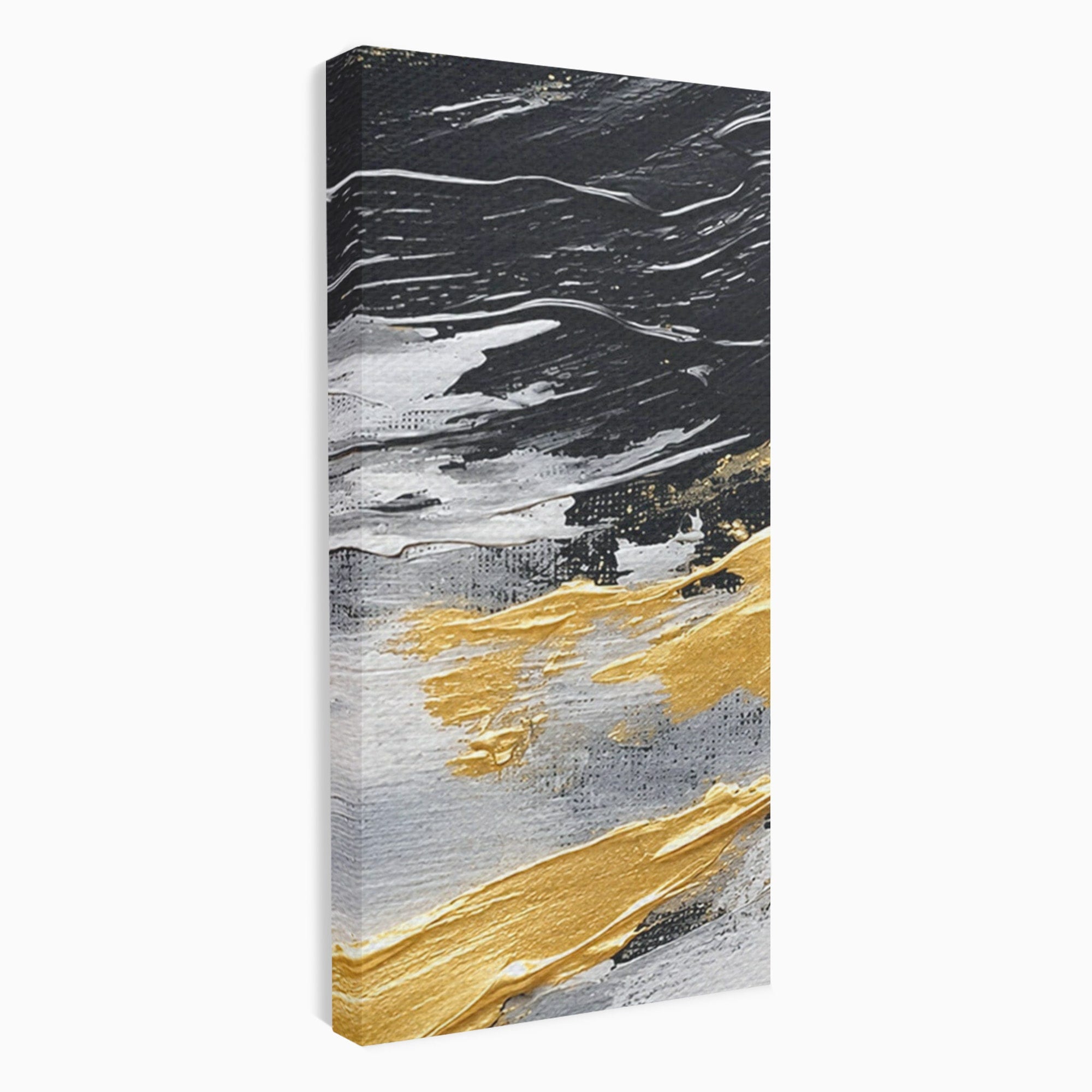 Set 2 Tablouri Canvas Premium LuxCanva® C2-1346, Valuri Abstractioniste, Abstractie, Textura, Modern, Eleganta, Living, Birou, Culori Vibrante
