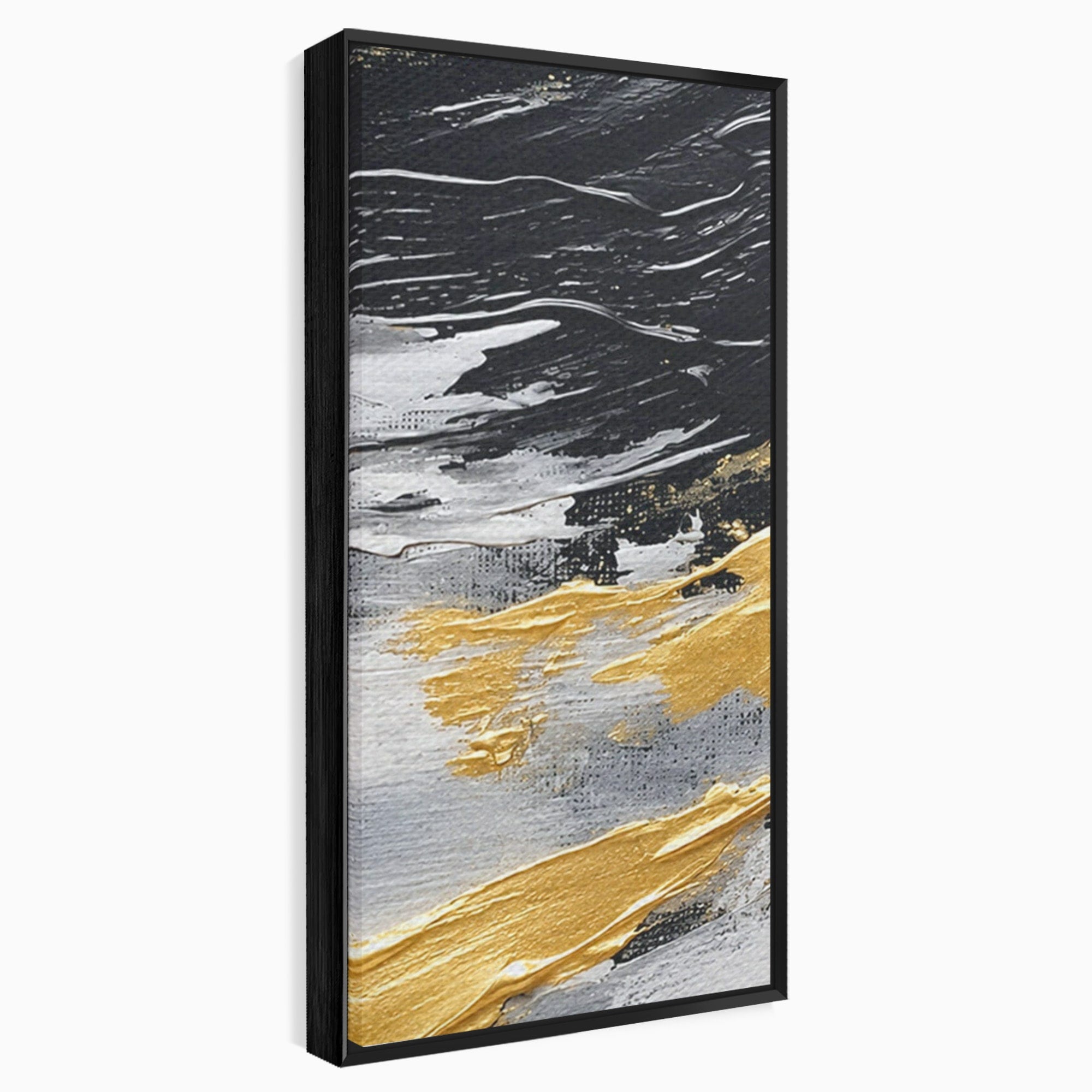 Set 2 Tablouri Canvas Premium LuxCanva® C2-1346, Valuri Abstractioniste, Abstractie, Textura, Modern, Eleganta, Living, Birou, Culori Vibrante