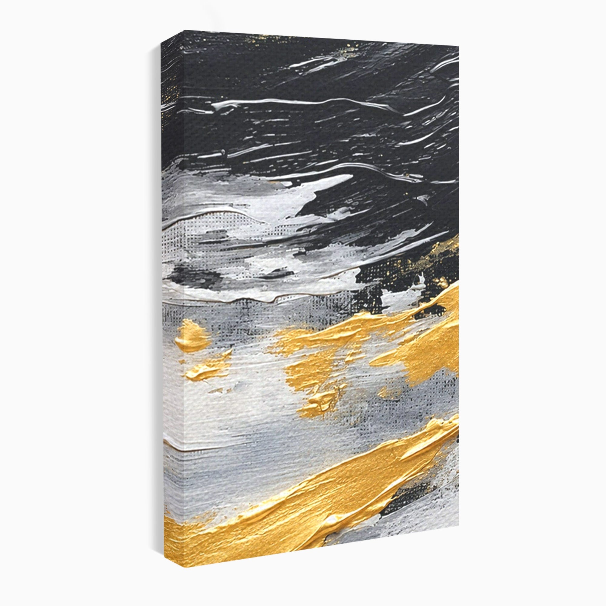 Set 2 Tablouri Canvas Premium LuxCanva® C2-1346, Valuri Abstractioniste, Abstractie, Textura, Modern, Eleganta, Living, Birou, Culori Vibrante