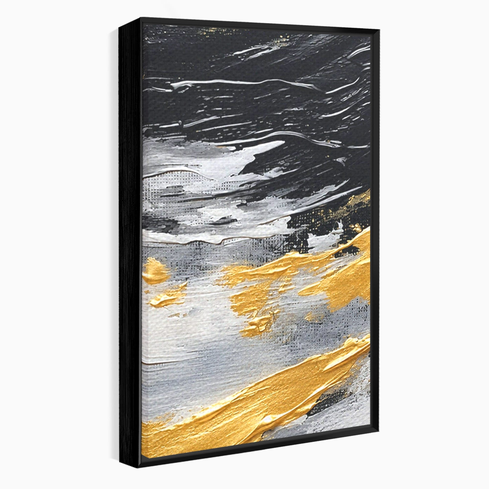Set 2 Tablouri Canvas Premium LuxCanva® C2-1346, Valuri Abstractioniste, Abstractie, Textura, Modern, Eleganta, Living, Birou, Culori Vibrante