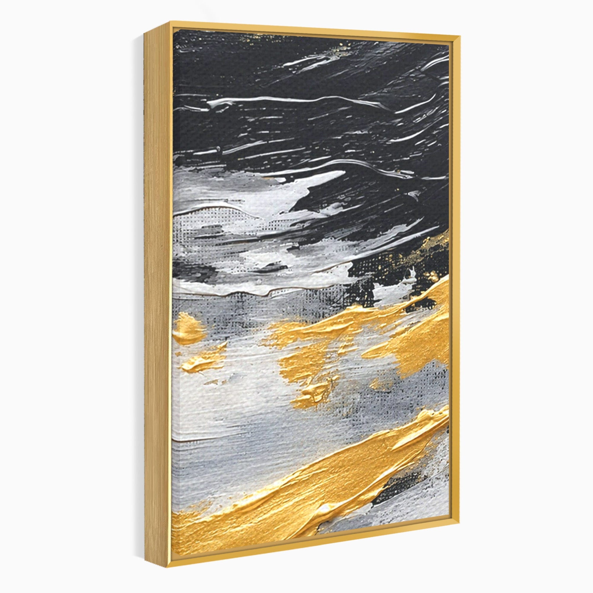 Set 2 Tablouri Canvas Premium LuxCanva® C2-1346, Valuri Abstractioniste, Abstractie, Textura, Modern, Eleganta, Living, Birou, Culori Vibrante