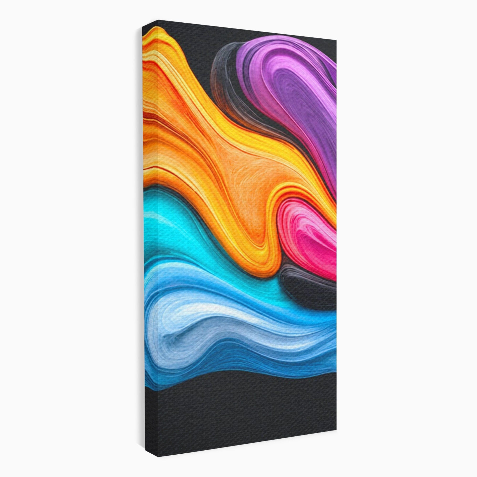 Set 2 Tablouri Canvas Premium LuxCanva® C2-1348, Vortexul Culorilor, Abstract, Culori, Vibrante, Arta, Living, Culori Vibrante