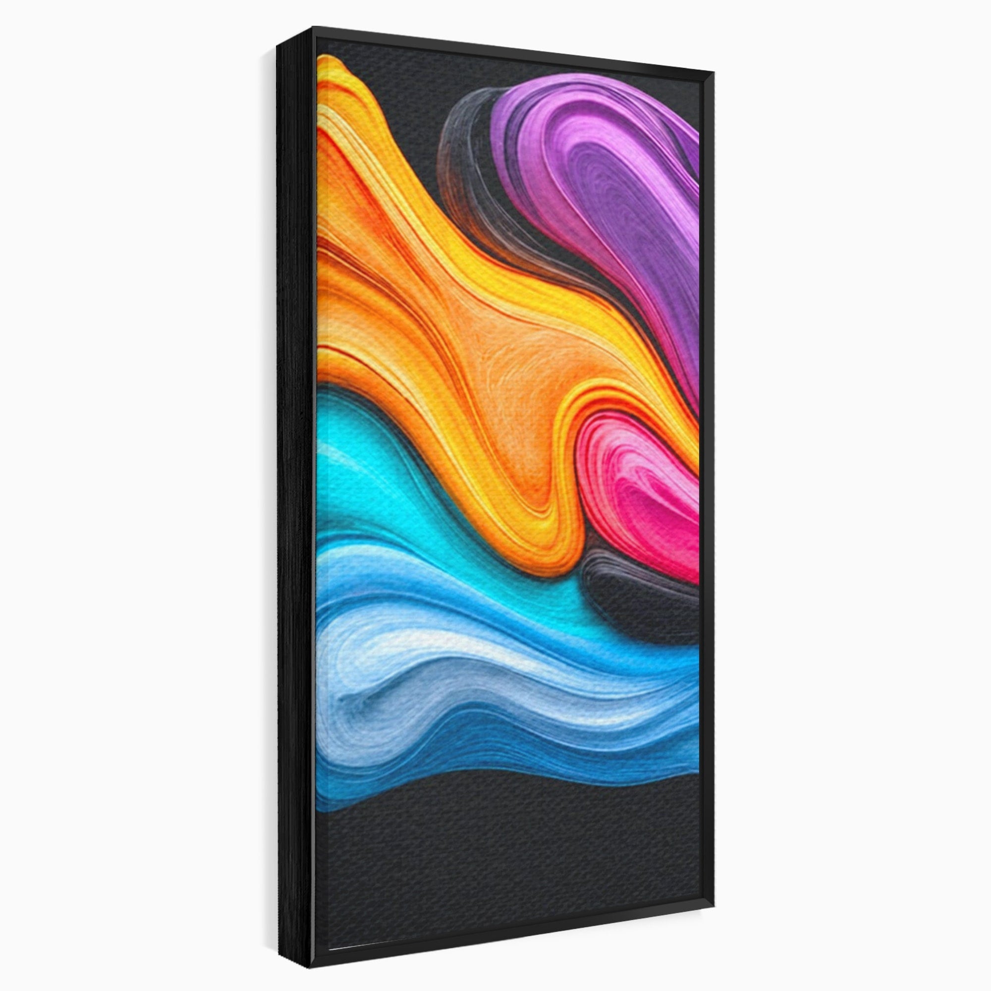 Set 2 Tablouri Canvas Premium LuxCanva® C2-1348, Vortexul Culorilor, Abstract, Culori, Vibrante, Arta, Living, Culori Vibrante