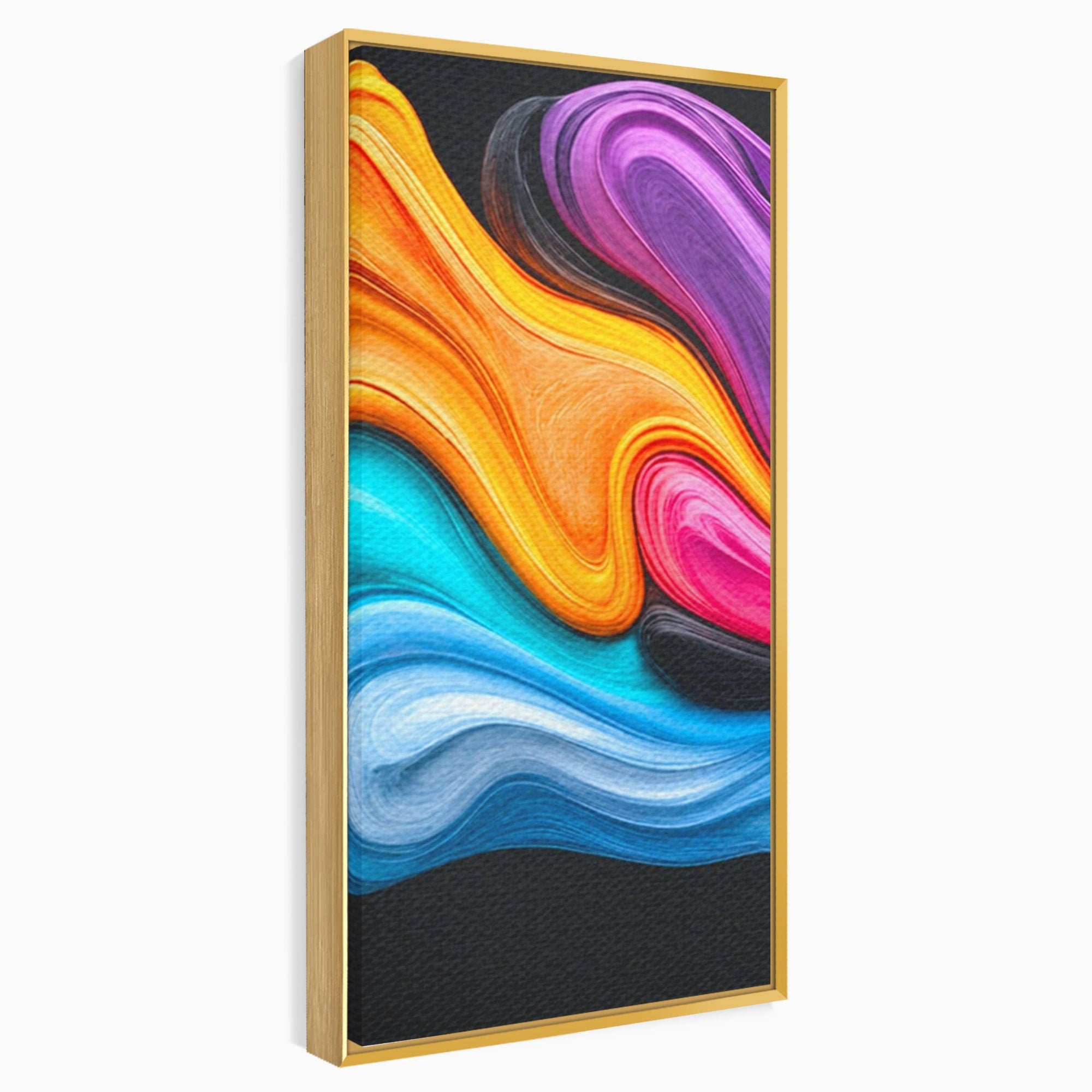 Set 2 Tablouri Canvas Premium LuxCanva® C2-1348, Vortexul Culorilor, Abstract, Culori, Vibrante, Arta, Living, Culori Vibrante