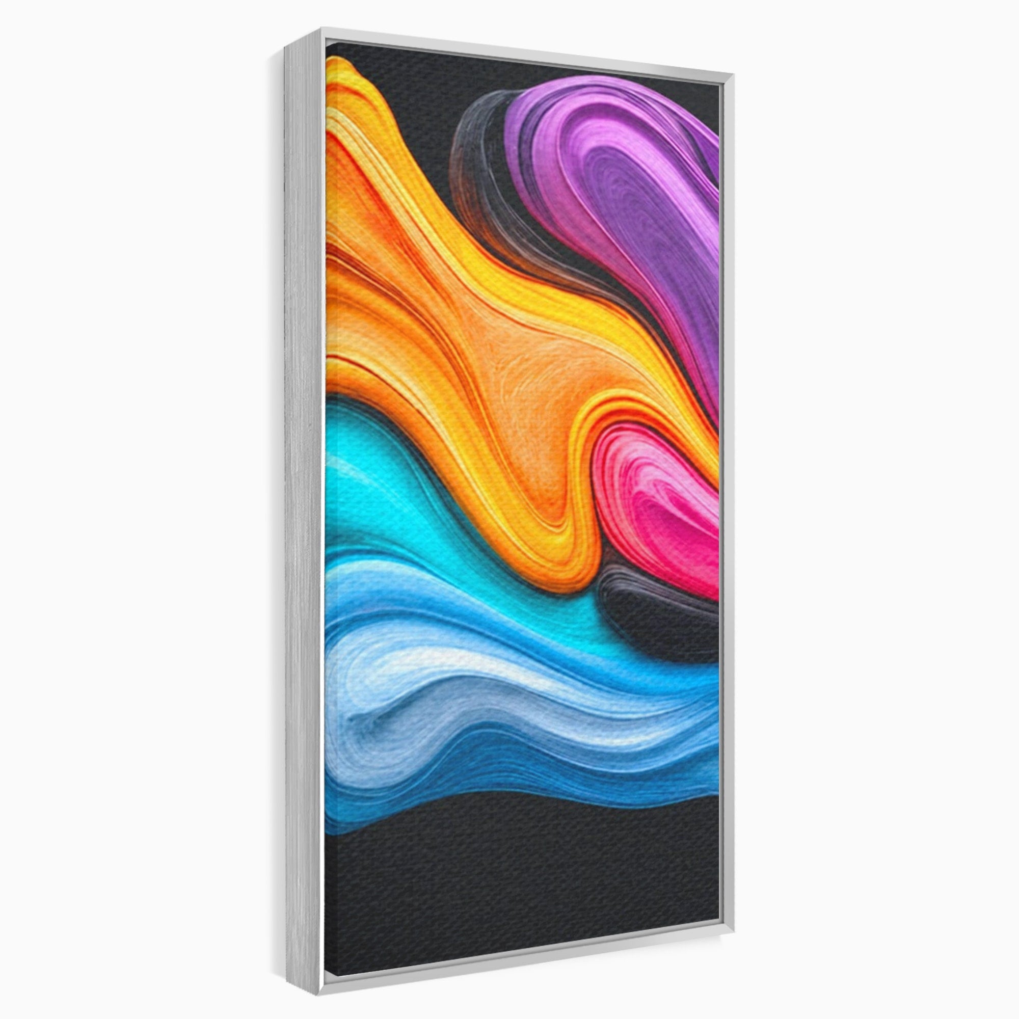 Set 2 Tablouri Canvas Premium LuxCanva® C2-1348, Vortexul Culorilor, Abstract, Culori, Vibrante, Arta, Living, Culori Vibrante