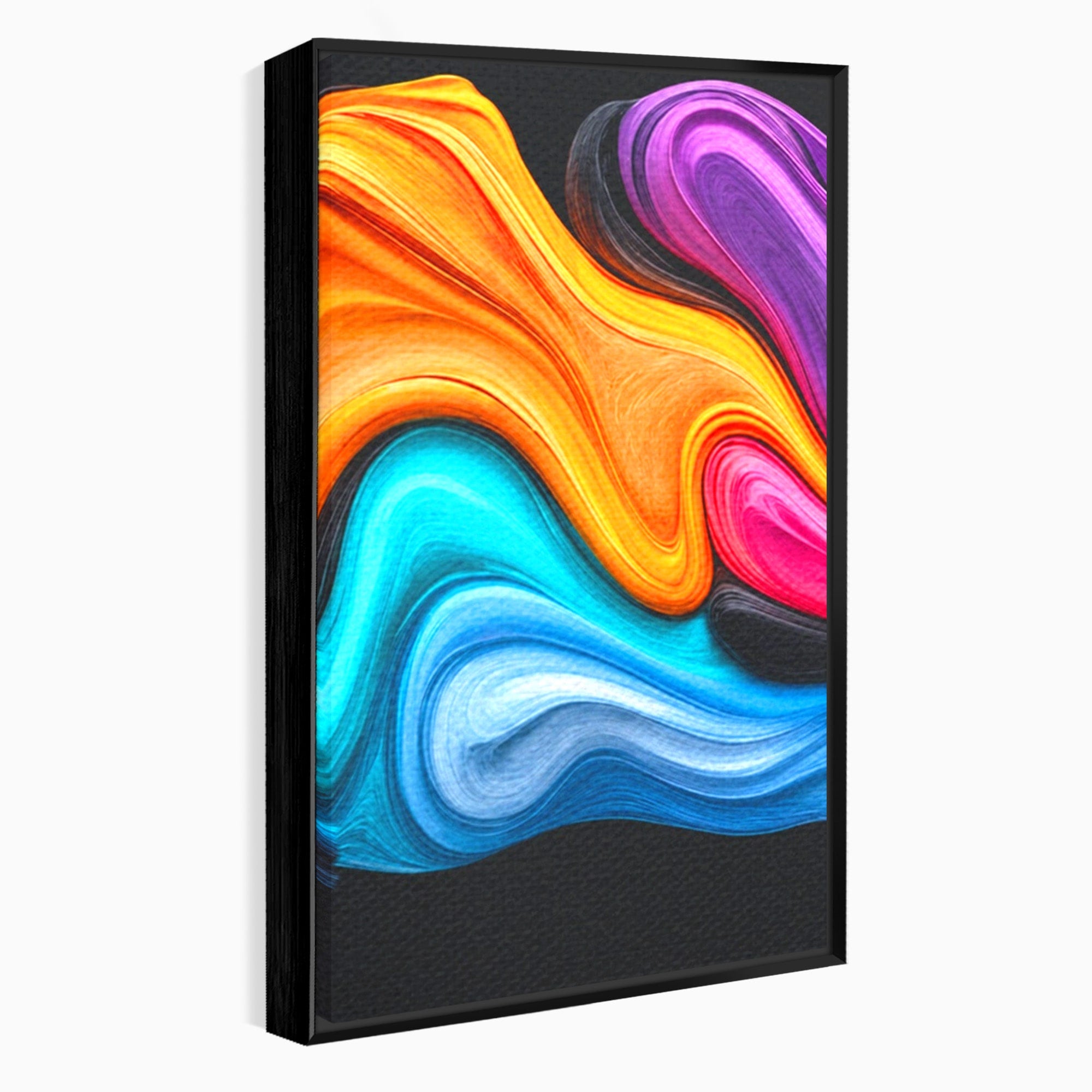Set 2 Tablouri Canvas Premium LuxCanva® C2-1348, Vortexul Culorilor, Abstract, Culori, Vibrante, Arta, Living, Culori Vibrante