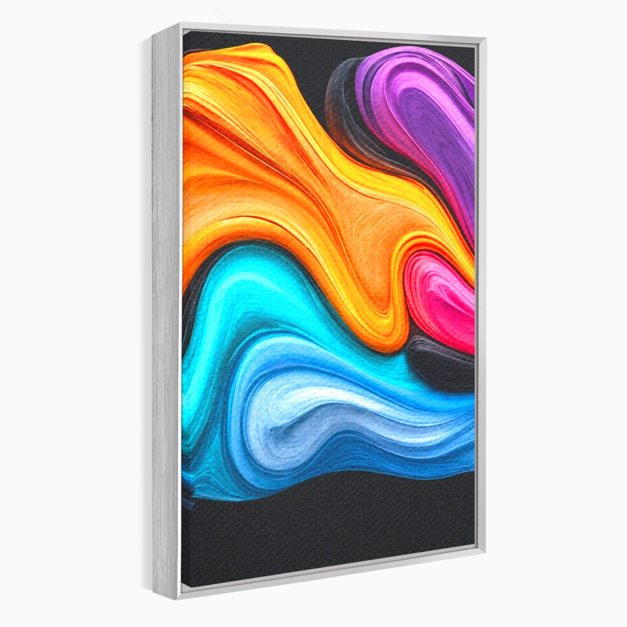 Set 2 Tablouri Canvas Premium LuxCanva® C2-1348, Vortexul Culorilor, Abstract, Culori, Vibrante, Arta, Living, Culori Vibrante