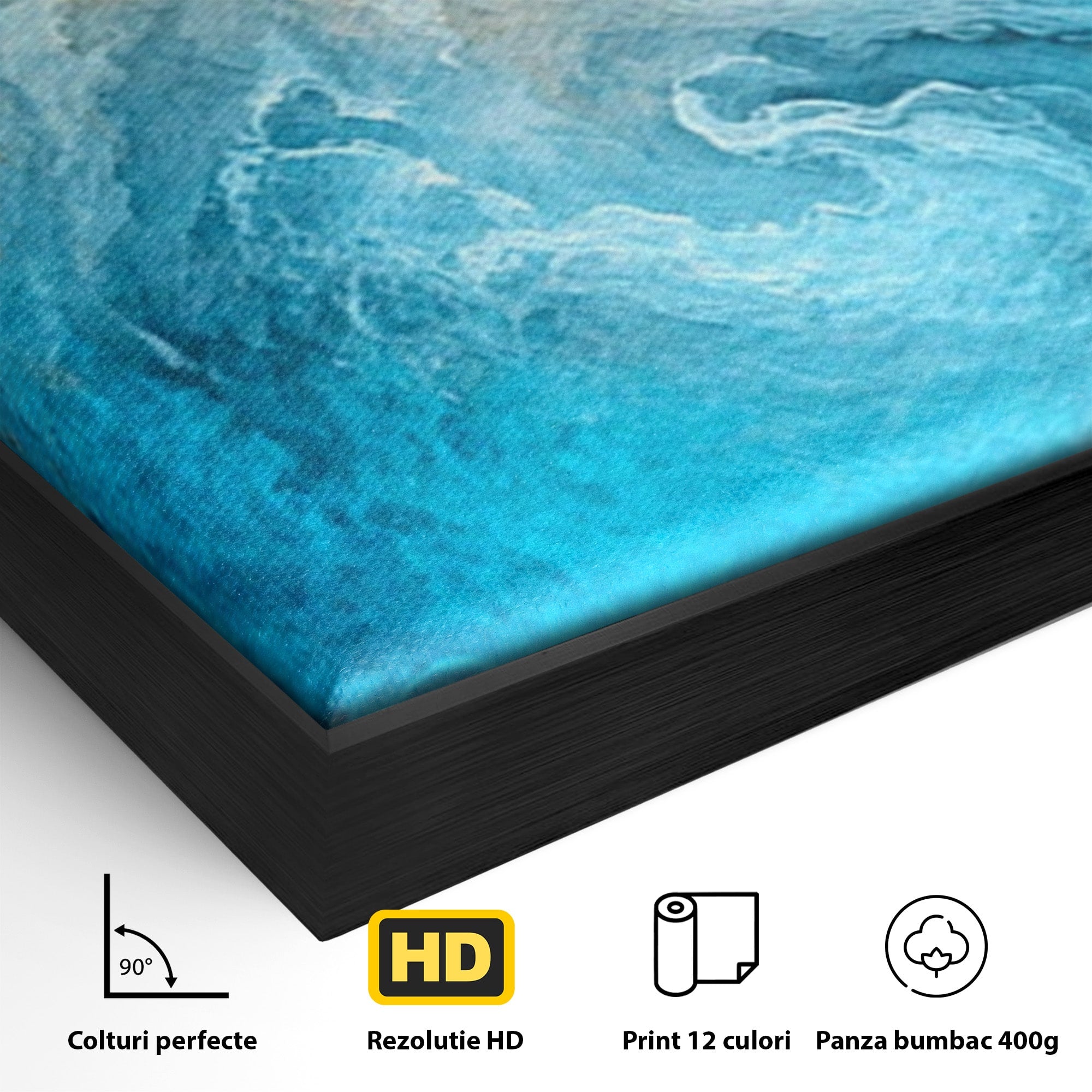 Set 2 Tablouri Canvas Premium LuxCanva® C2-1350, Furtuna Elementelor, Furtuna, Peisaj, Abstract, Living, Dramatic, Culori Vibrante