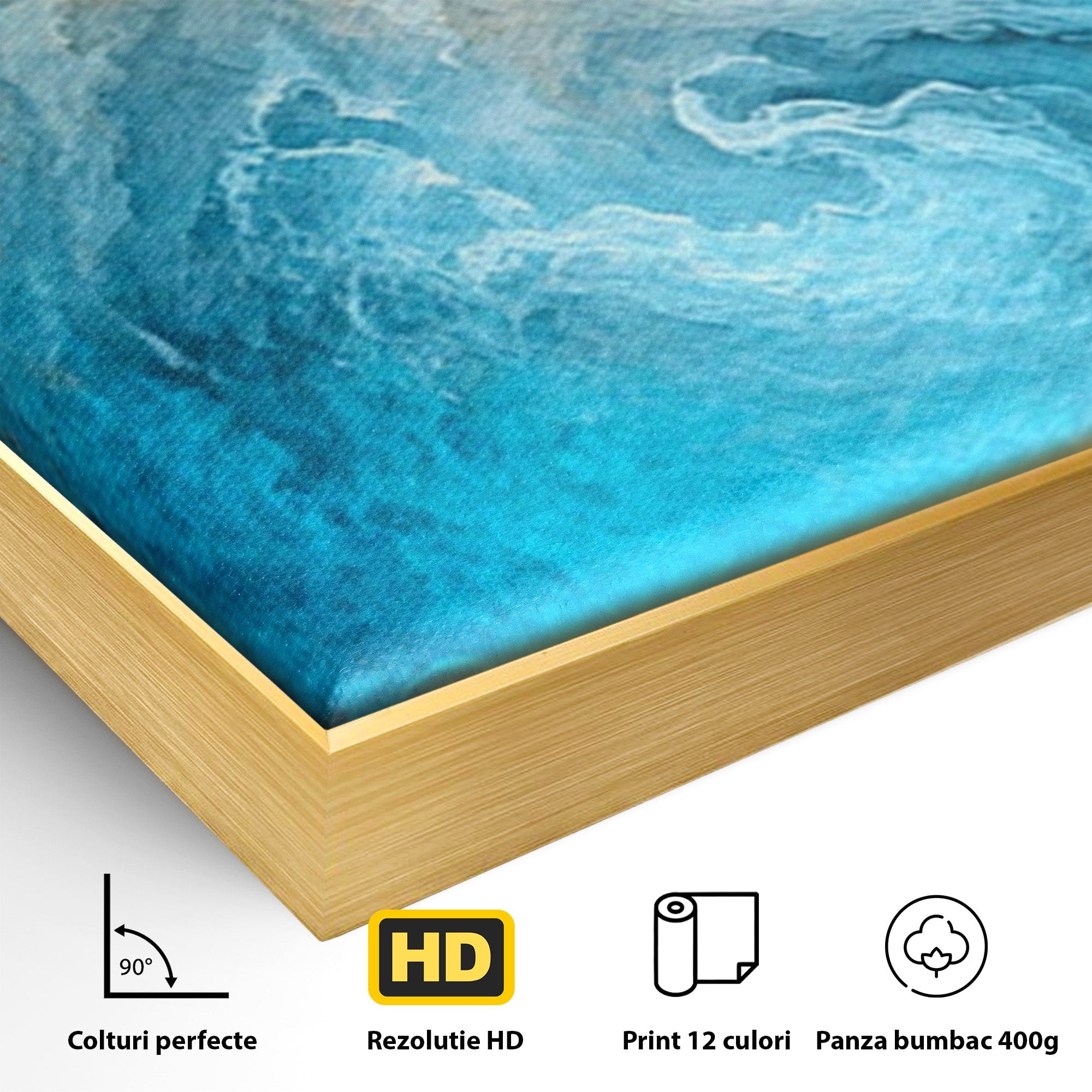 Set 2 Tablouri Canvas Premium LuxCanva® C2-1350, Furtuna Elementelor, Furtuna, Peisaj, Abstract, Living, Dramatic, Culori Vibrante