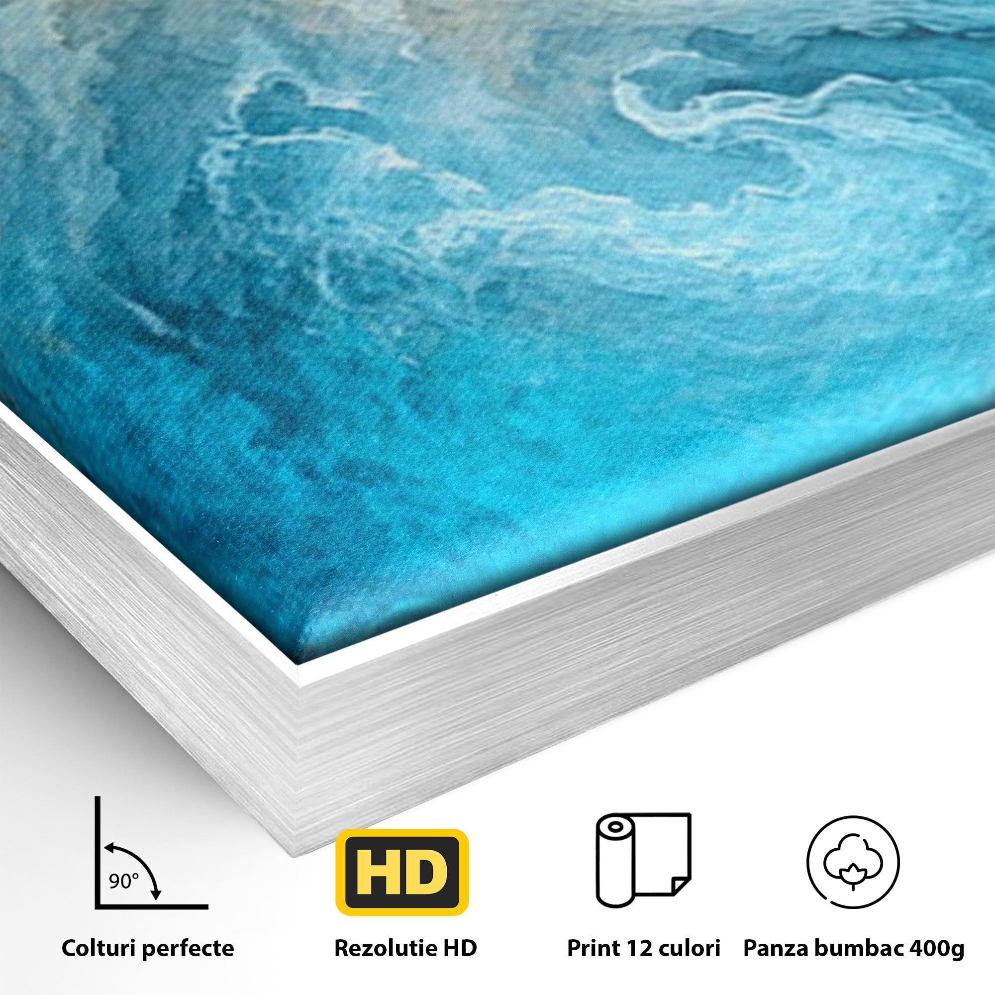 Set 2 Tablouri Canvas Premium LuxCanva® C2-1350, Furtuna Elementelor, Furtuna, Peisaj, Abstract, Living, Dramatic, Culori Vibrante
