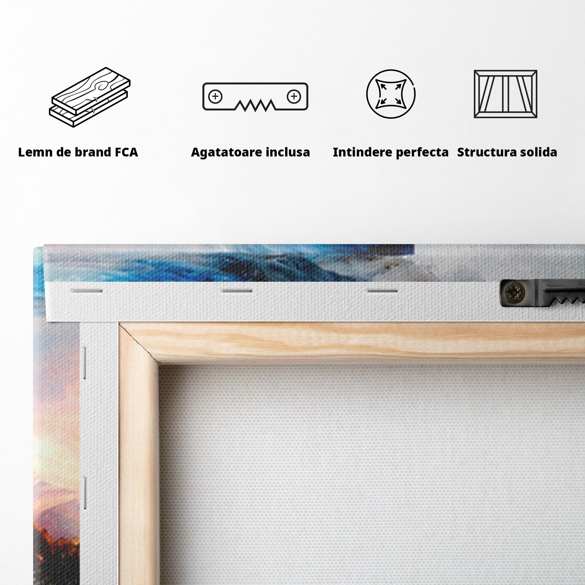 Set 2 Tablouri Canvas Premium LuxCanva® C2-1351, Vortex Abstract, Abstract, Vortex, Modern, Living, Dormitor, Culori Vibrante