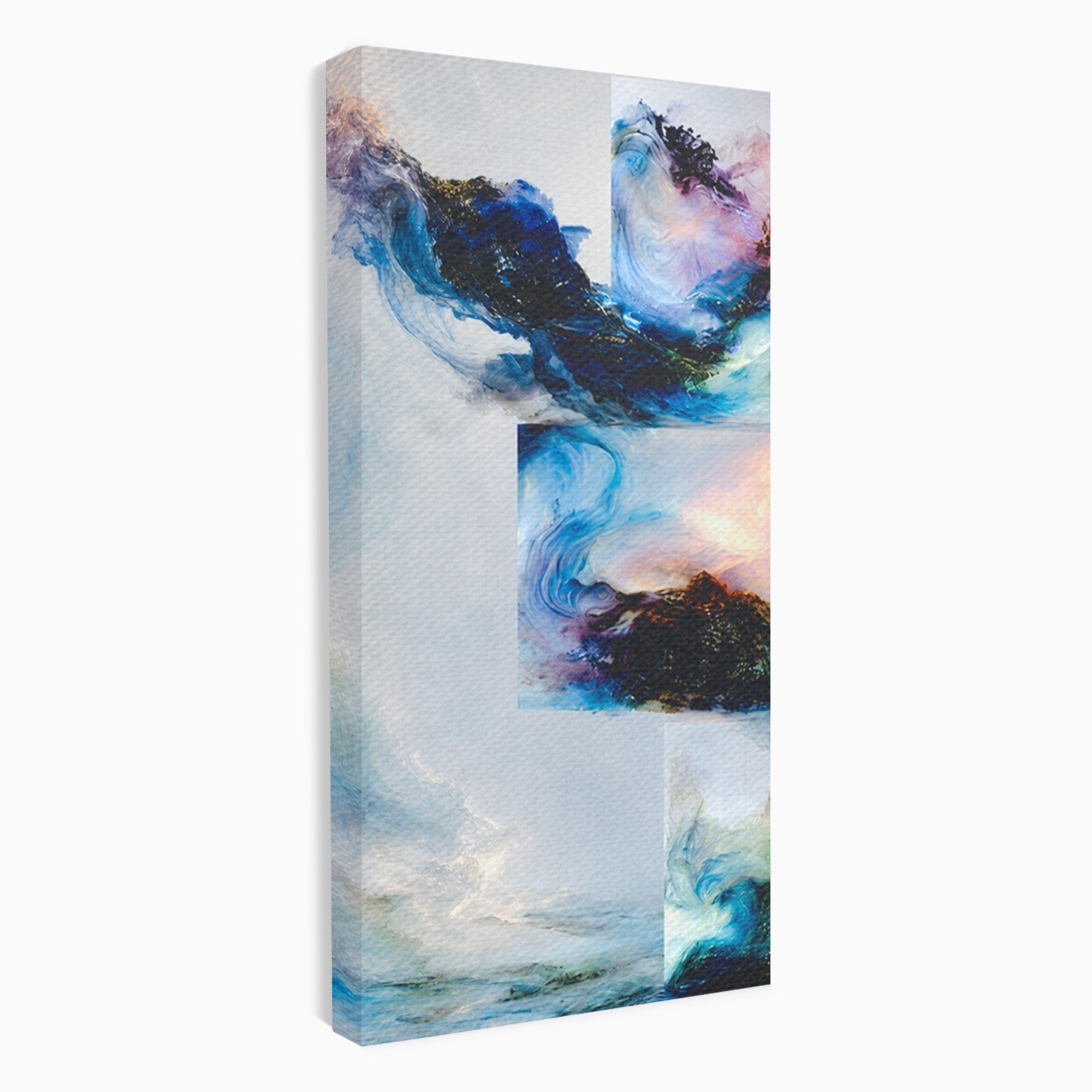 Set 2 Tablouri Canvas Premium LuxCanva® C2-1351, Vortex Abstract, Abstract, Vortex, Modern, Living, Dormitor, Culori Vibrante
