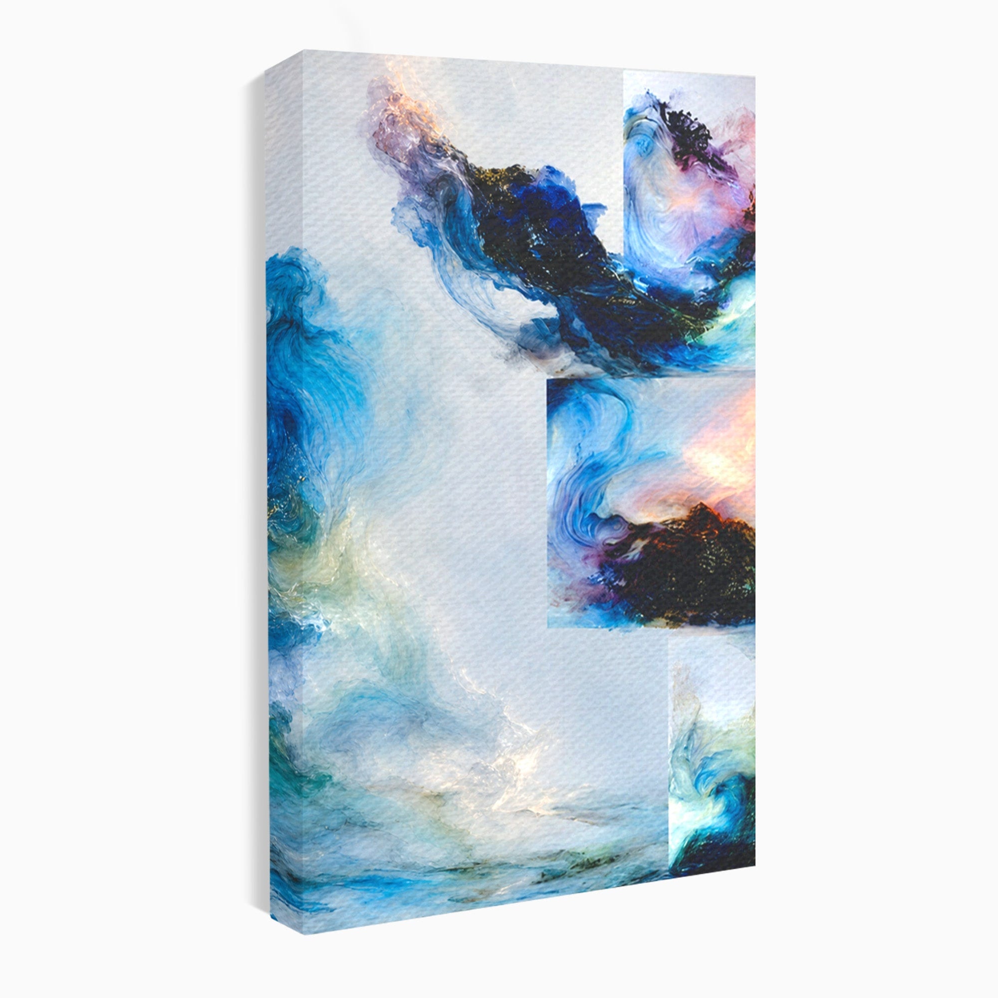 Set 2 Tablouri Canvas Premium LuxCanva® C2-1351, Vortex Abstract, Abstract, Vortex, Modern, Living, Dormitor, Culori Vibrante
