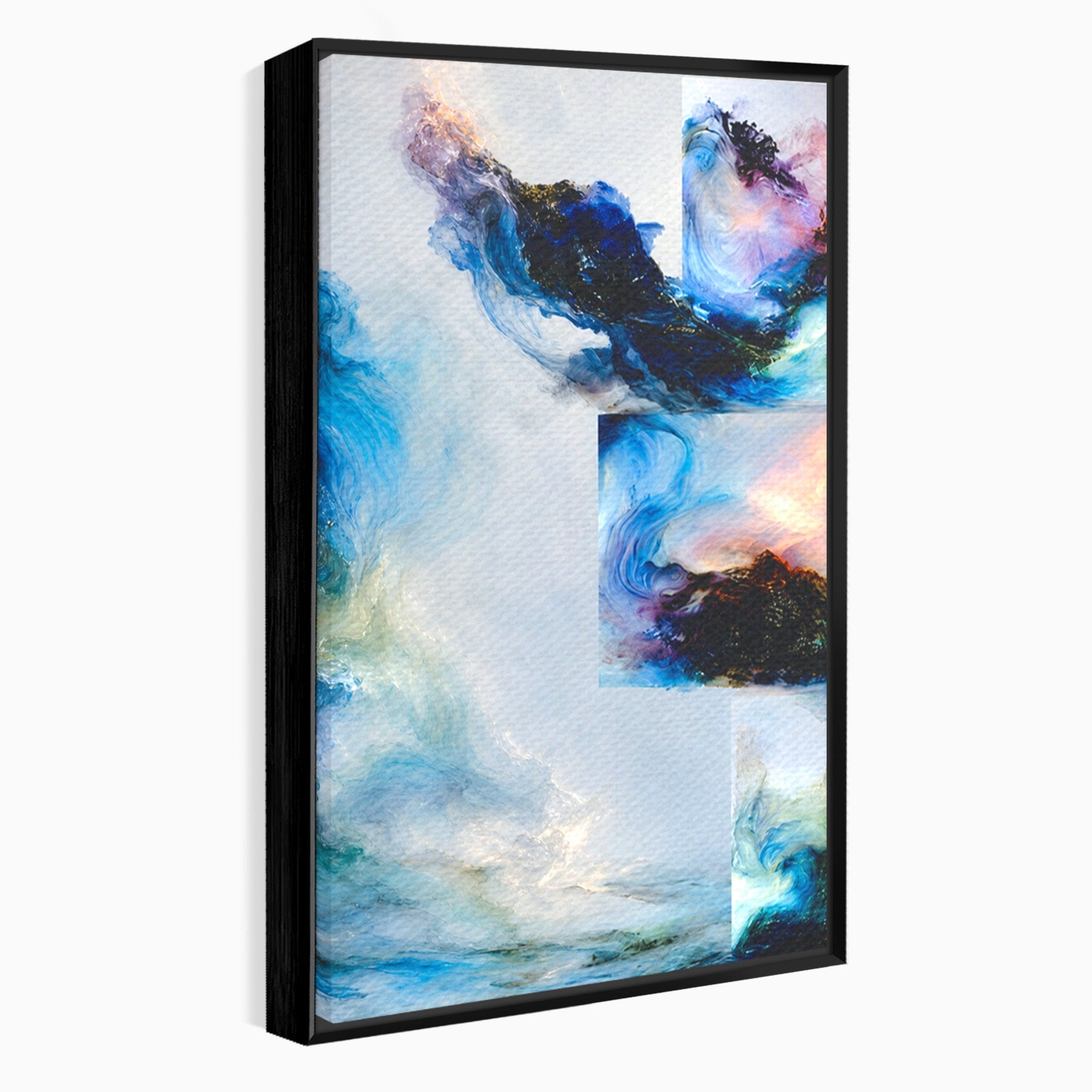 Set 2 Tablouri Canvas Premium LuxCanva® C2-1351, Vortex Abstract, Abstract, Vortex, Modern, Living, Dormitor, Culori Vibrante