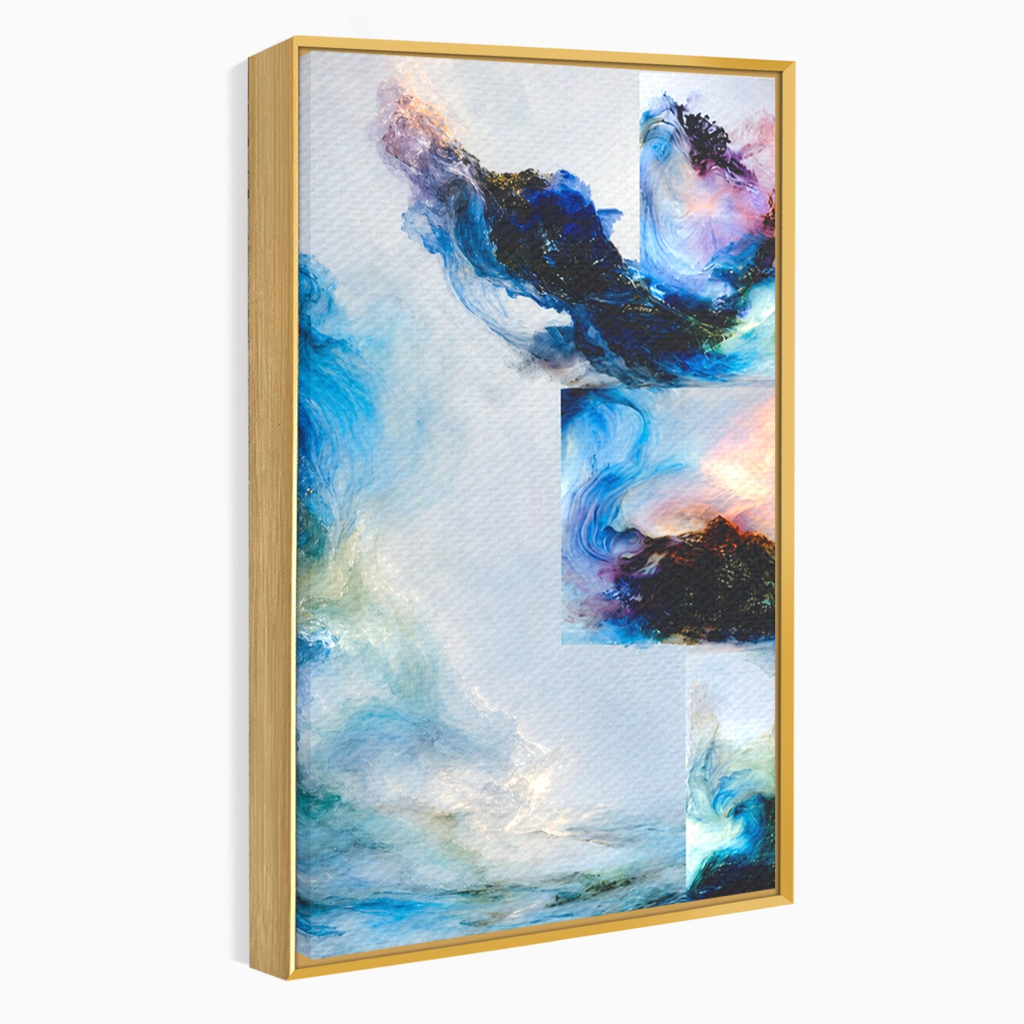 Set 2 Tablouri Canvas Premium LuxCanva® C2-1351, Vortex Abstract, Abstract, Vortex, Modern, Living, Dormitor, Culori Vibrante
