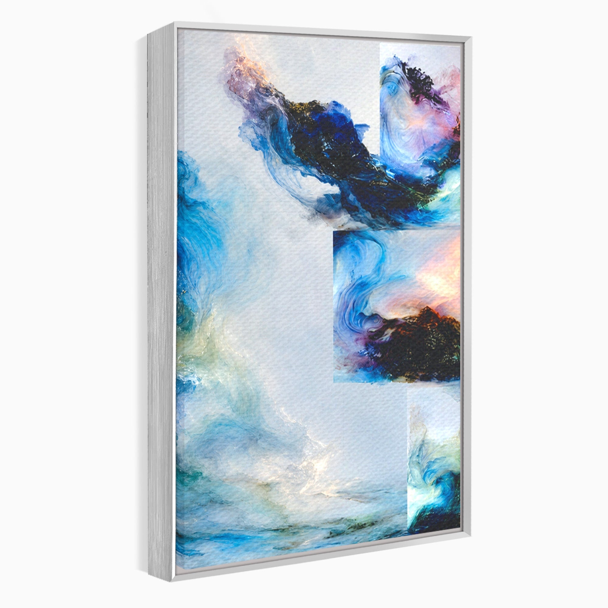 Set 2 Tablouri Canvas Premium LuxCanva® C2-1351, Vortex Abstract, Abstract, Vortex, Modern, Living, Dormitor, Culori Vibrante