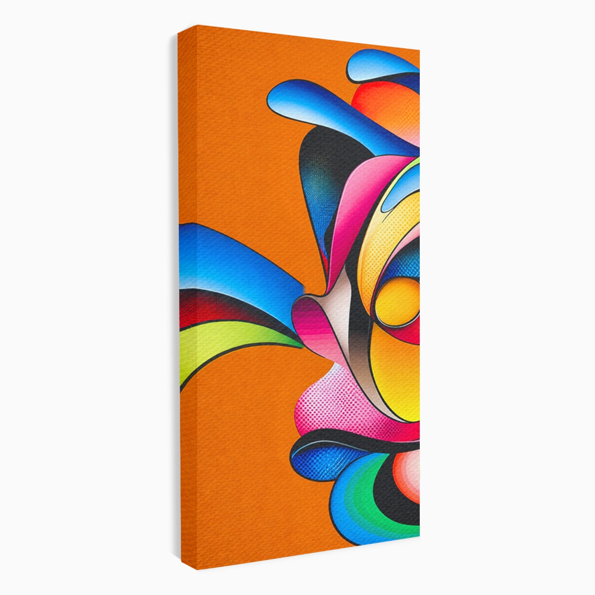 Set 2 Tablouri Canvas Premium LuxCanva® C2-1355, Abstract Dinamic, Abstract, Modern, Arta Contemporana, Energetic, Living, Culori Vibrante